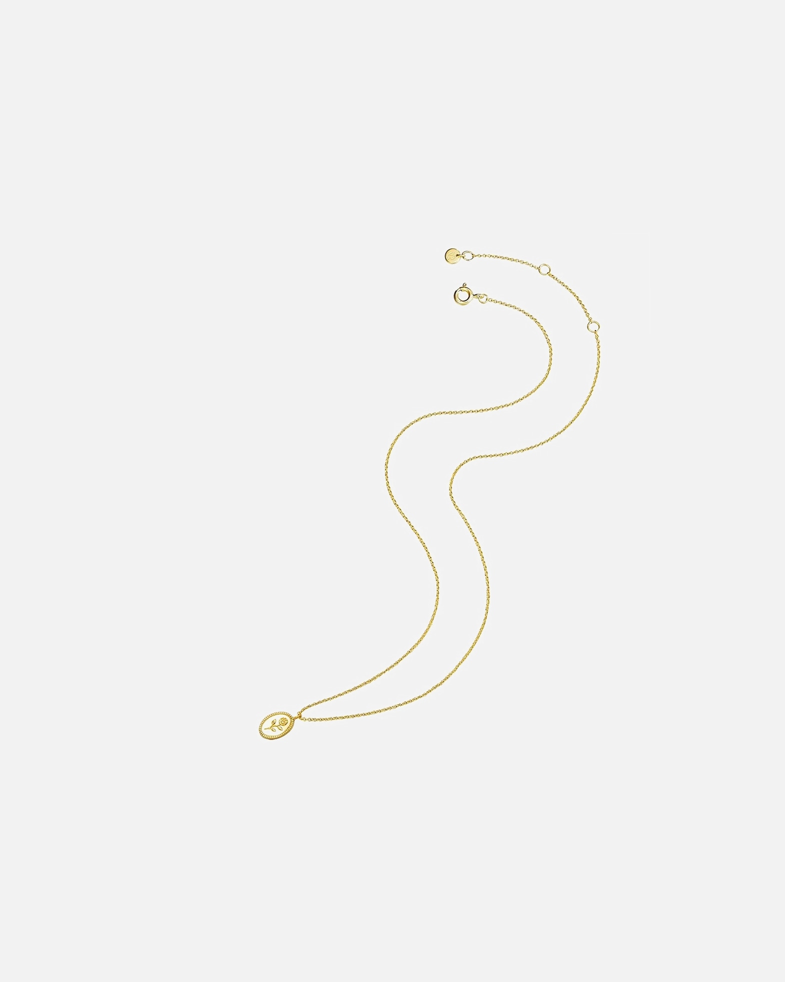 Collier for FemmeGlanzstücke MünchenCollier en argent Fleur Argent sterling en Or jaune45,0 cm Basiskette + 5,0 cm Verlängerung