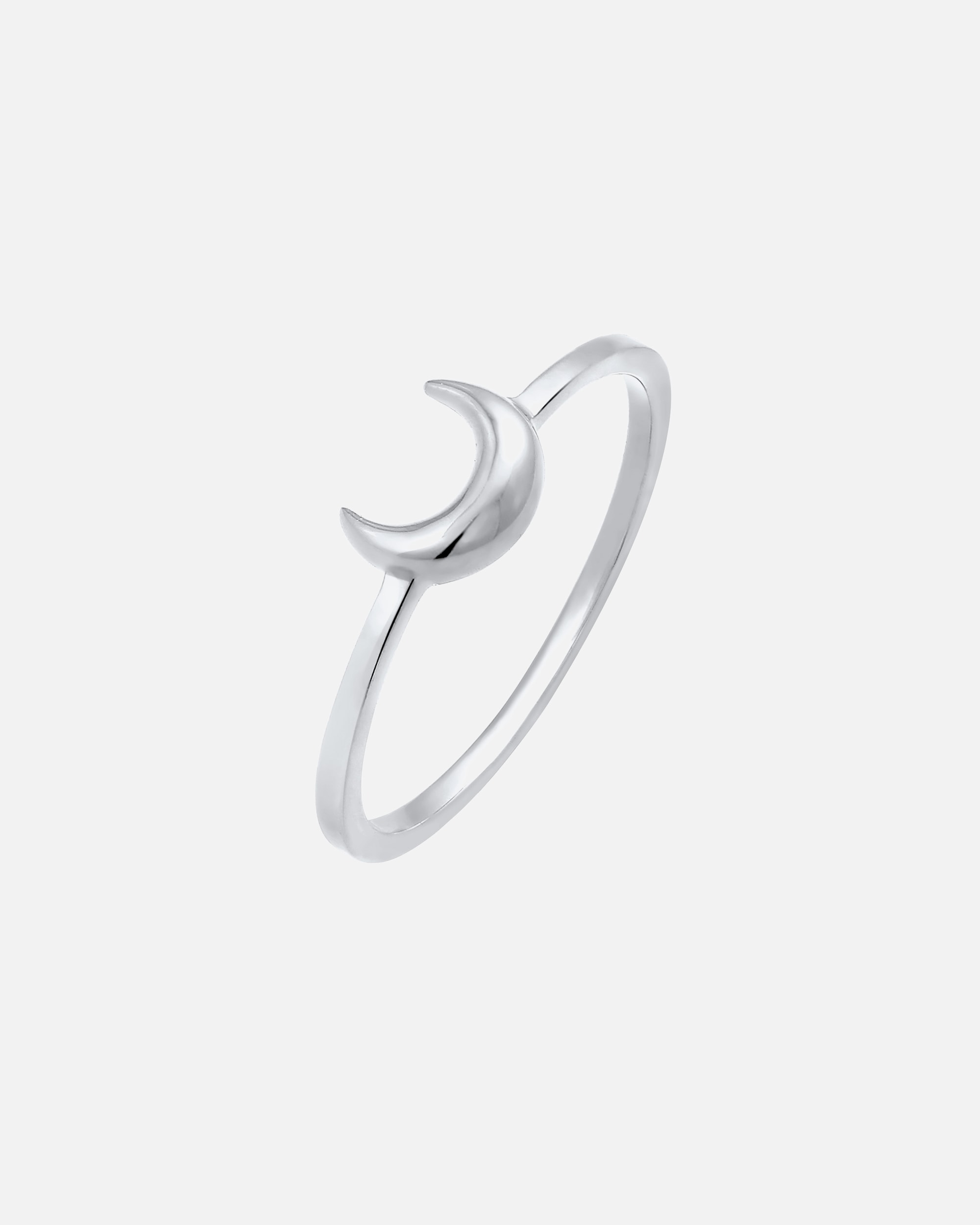 Bague for FemmeElliFemme Half Moon Astro Basic Trend en argent sterling 925 plaqué or56