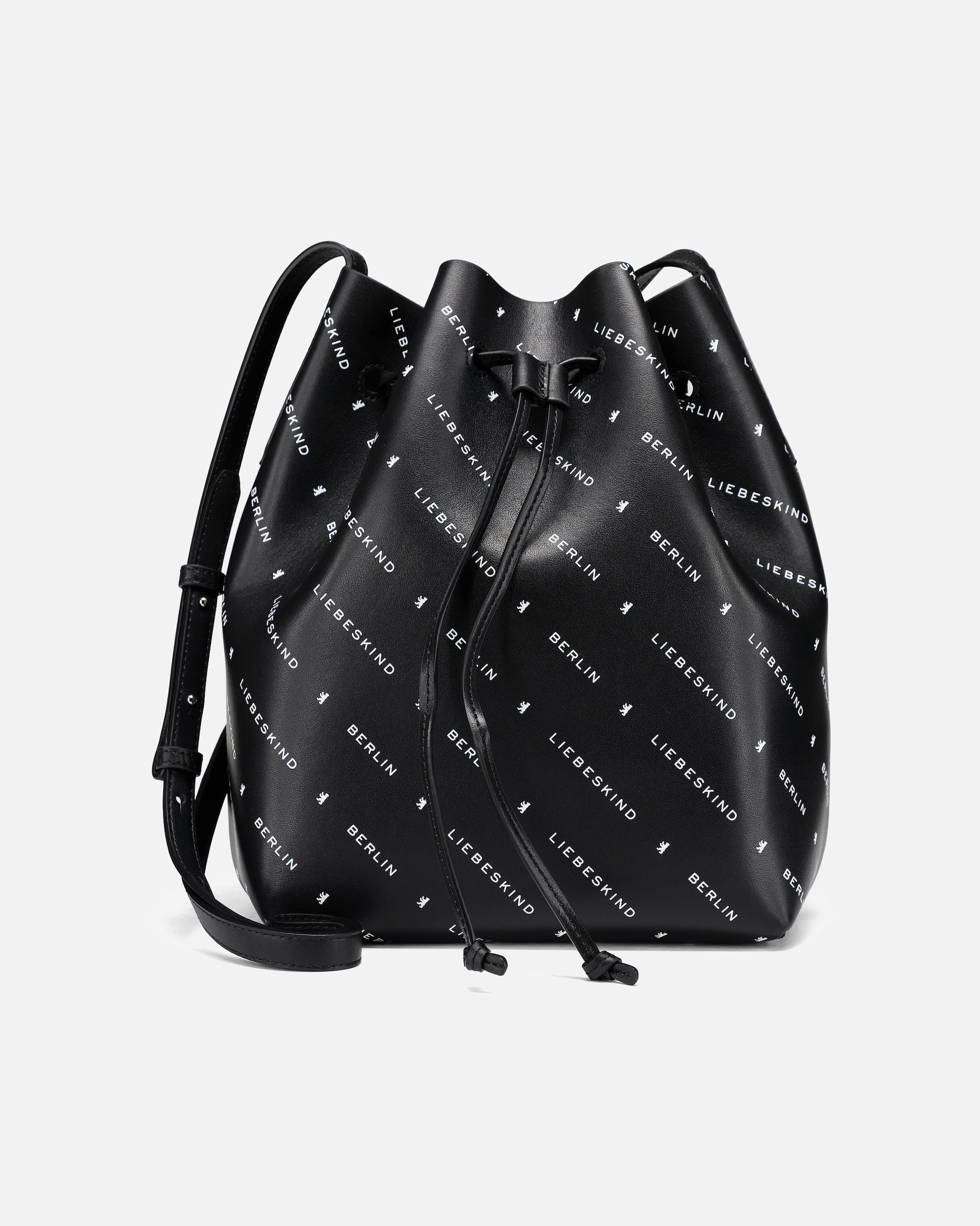 Tasche für Weiblich Liebeskind Monogram Beuteltasche black