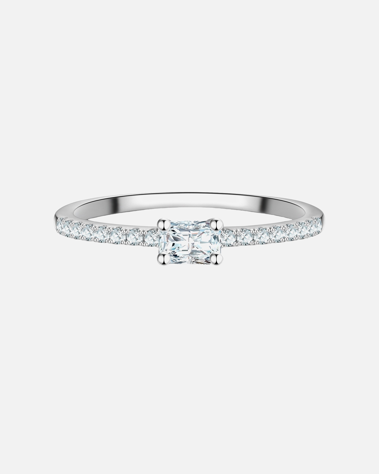 Bague for FemmeTrilaniBague en Argent Sterling en argent avec Zirconium54