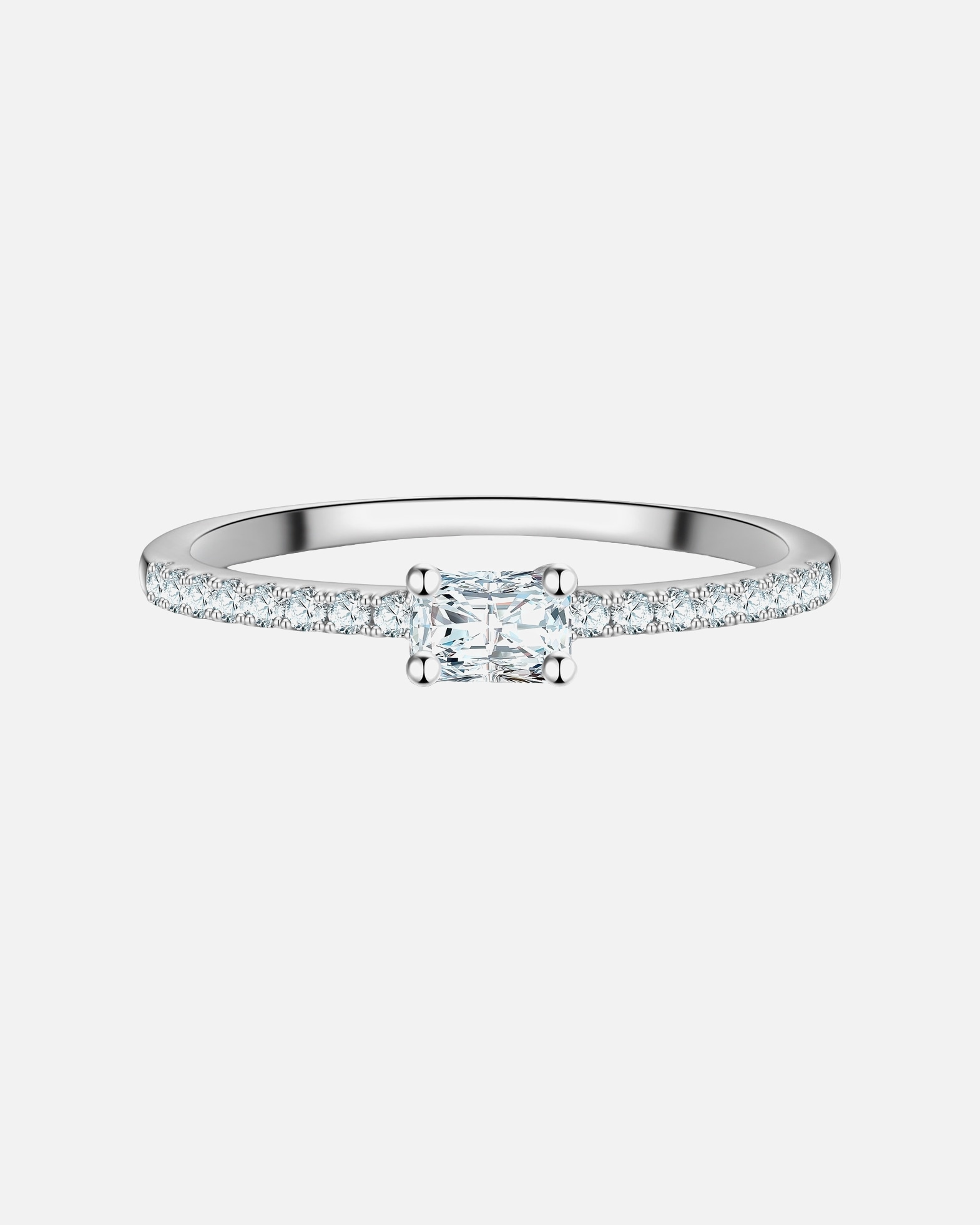 Bague for FemmeTrilaniBague en Argent Sterling en argent avec Zirconium50