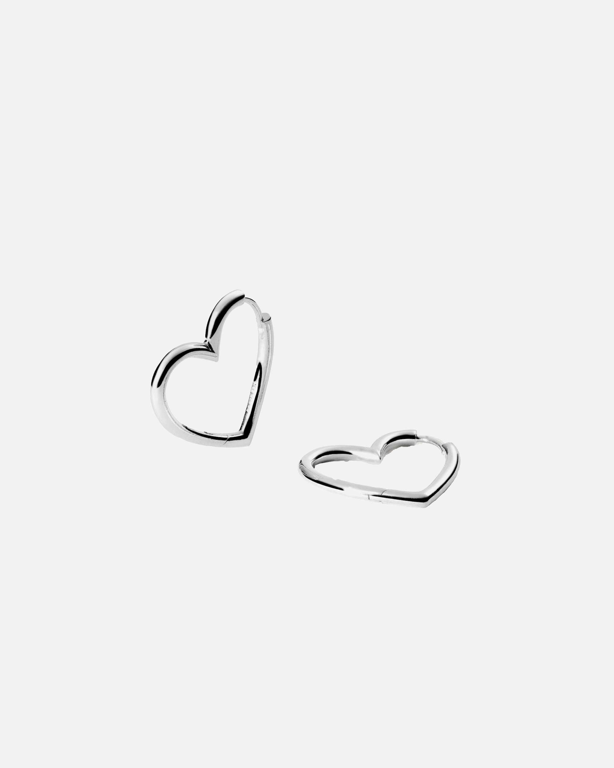 Boucle d'oreilles for FemmePureleiHearts Boucles d'oreilles créoles 100% argent sterlingHearts Boucles d'oreilles créoles 100% argent sterling
