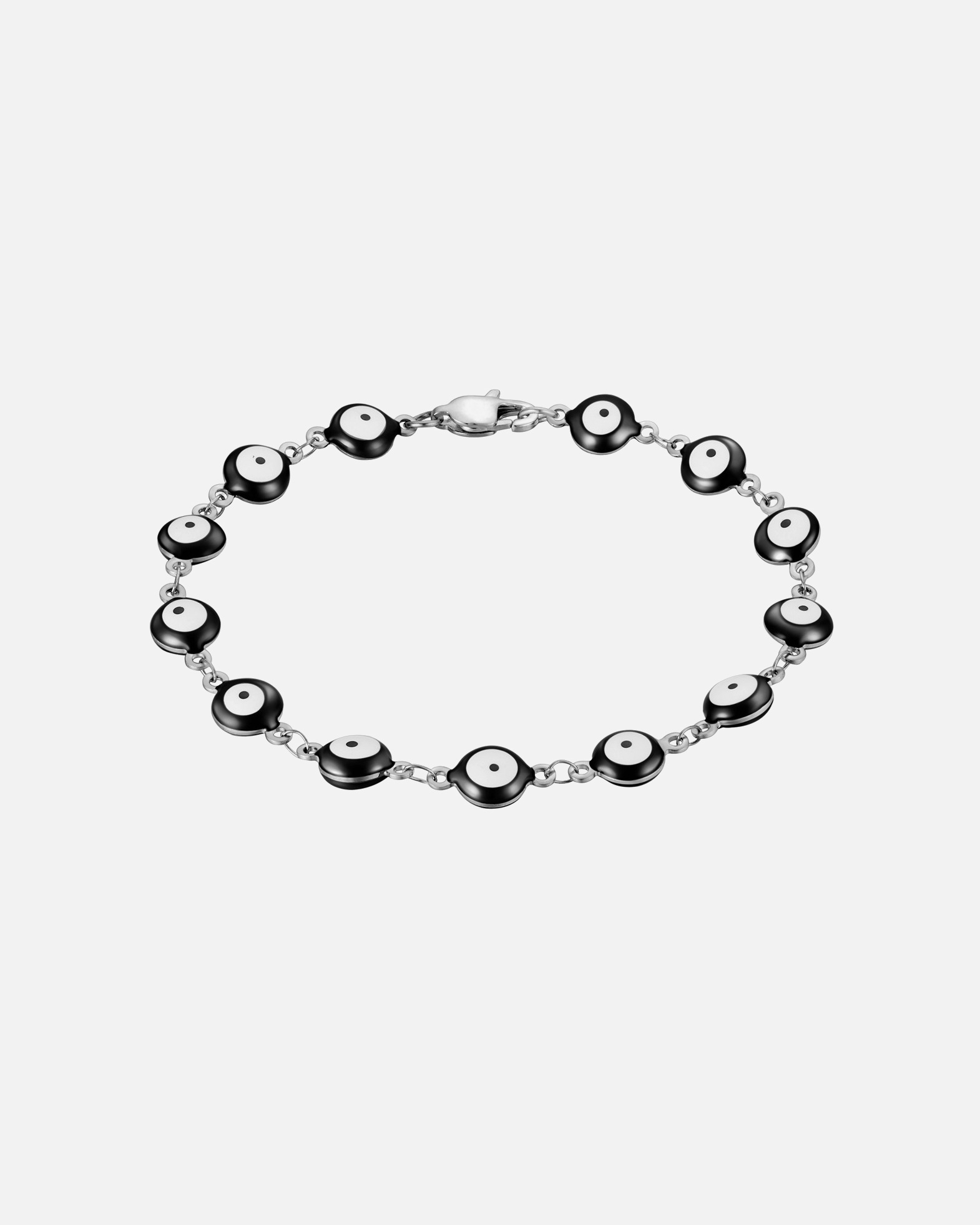 Armband für Männlich Armband Allsehendes Auge aus Edelstahl in silber 21 cm