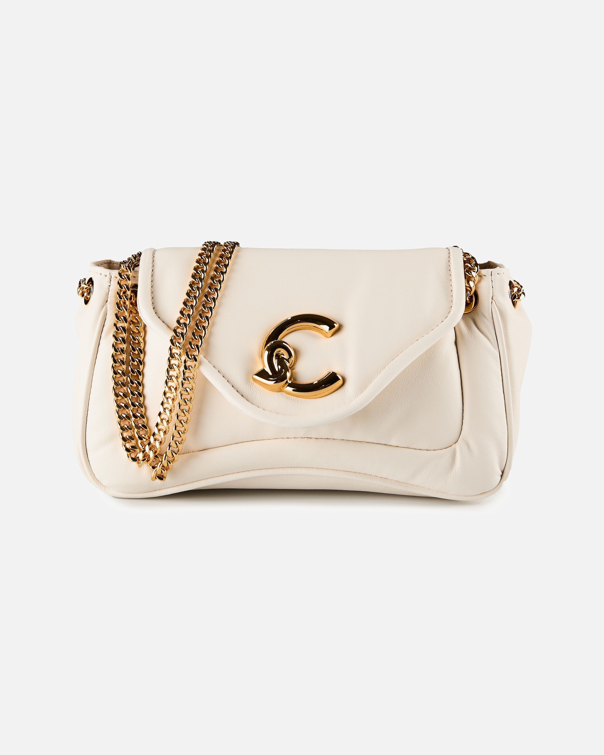 Tasche für Weiblich Coccinelle C-Me Fluffy Schultertasche pearl-pearl