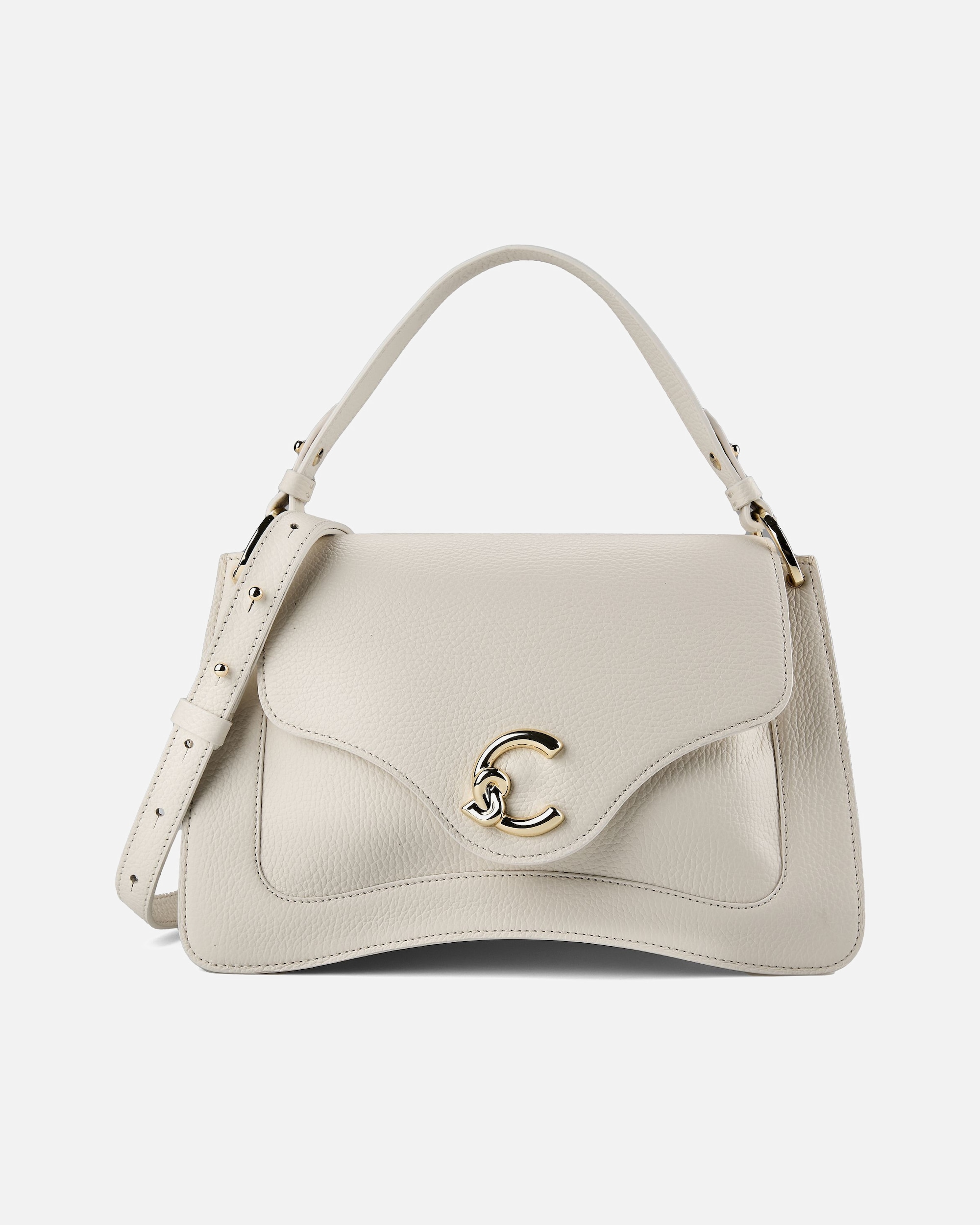 Tasche für Weiblich Coccinelle C-Me Henkeltasche pearl