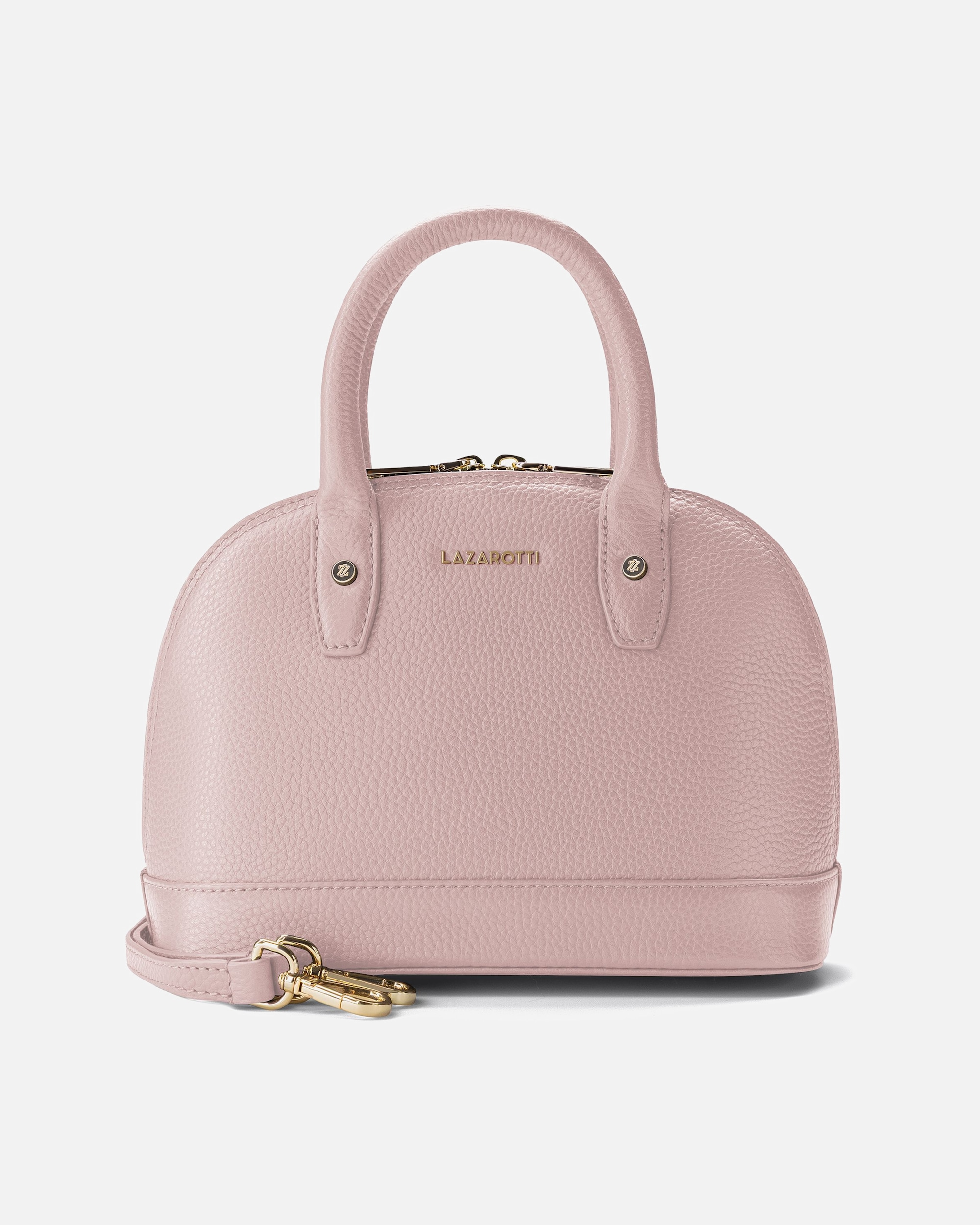 Handtasche für Weiblich Lazarotti Bologna Leather Henkeltasche rose