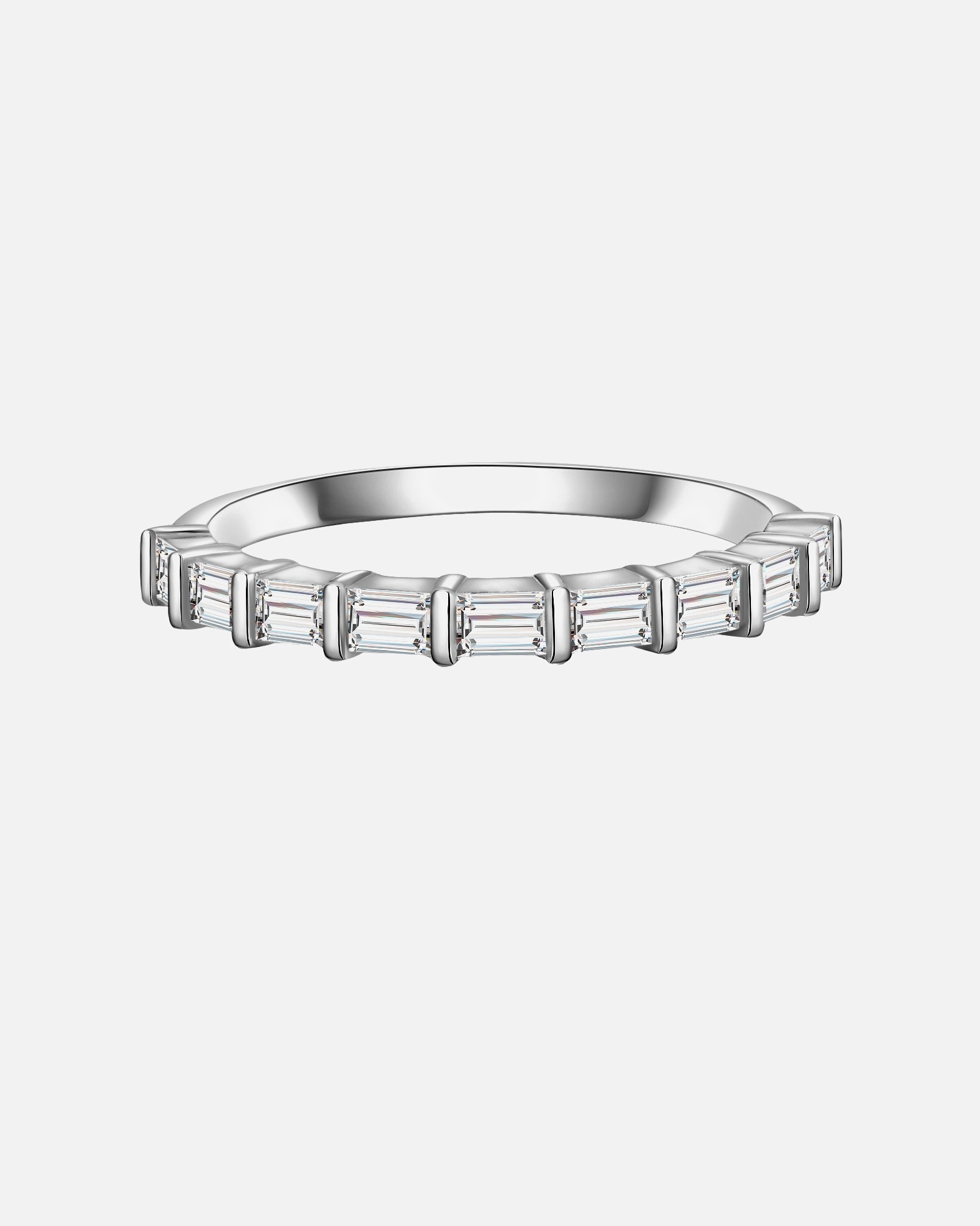 Bague for FemmeBague en argent Argent sterling Oxyde de zirconium (CZ) en Argent54