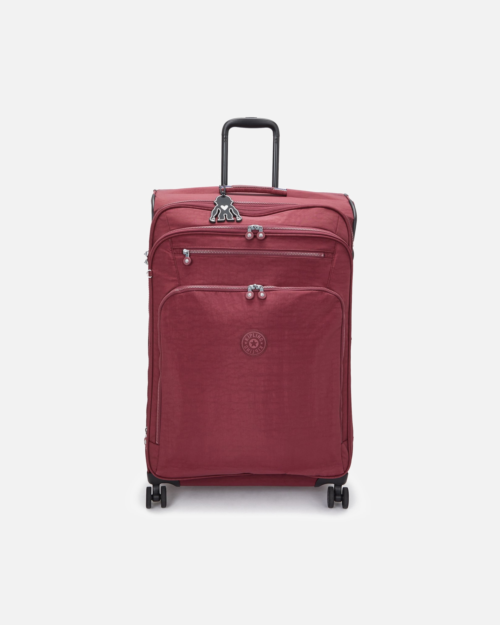 Trolley für Männlich Kipling Basic New Youri Spin 4 Rollen Trolley L 76 cm mit Dehnfalte lounge wine