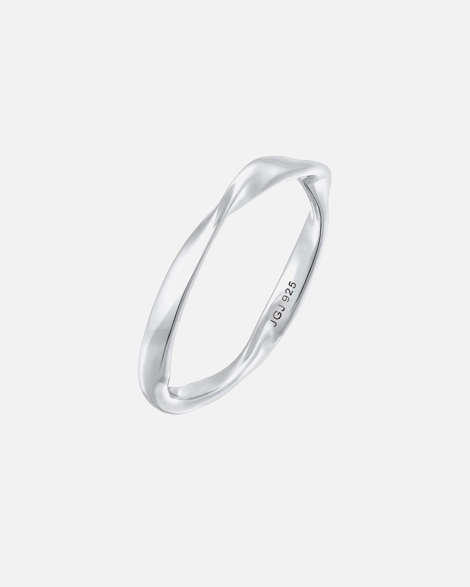 Ring für Weiblich Elli Elli Ring Bandring Gedreht Stapelring Basic 925 Silber 56