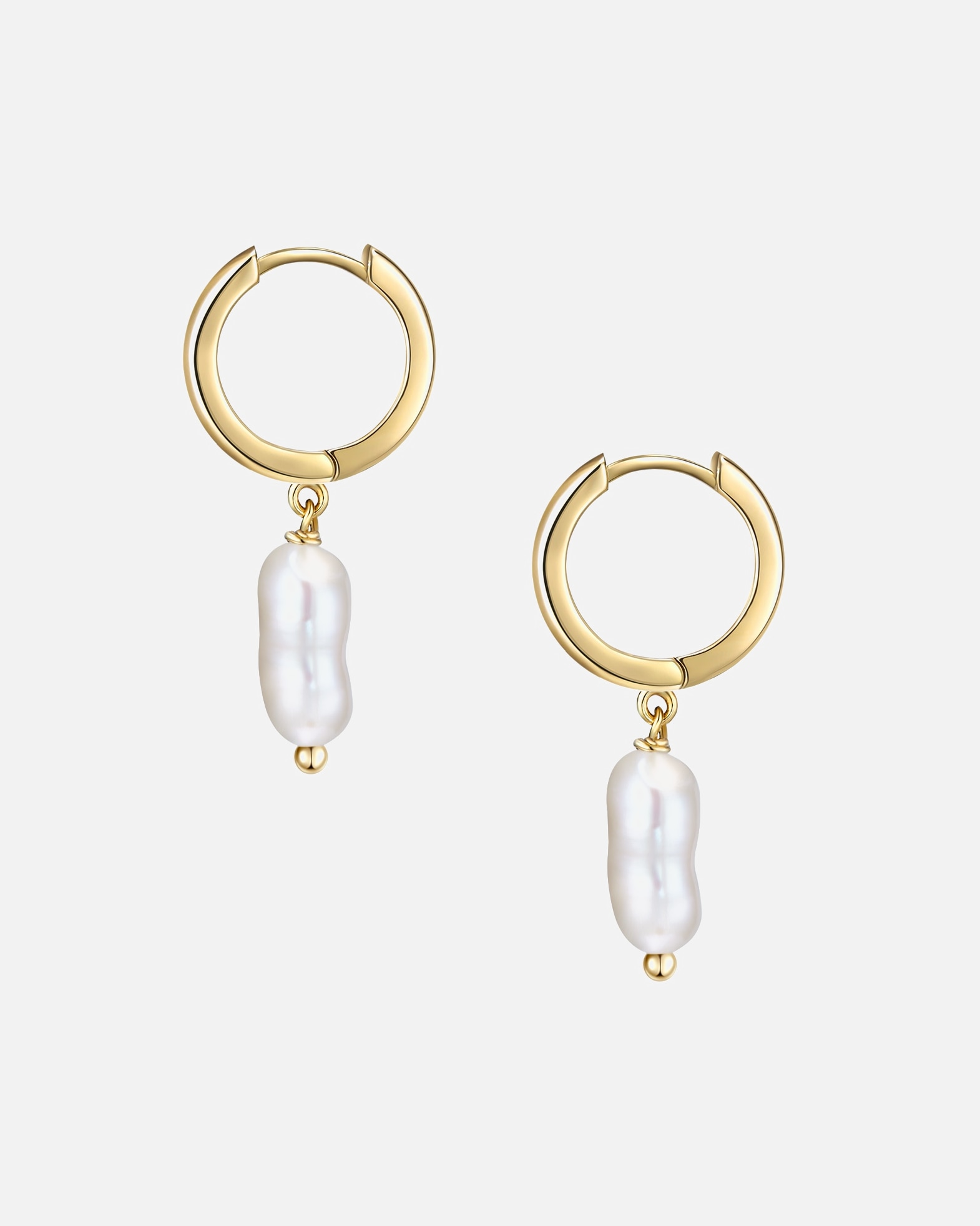 Créoles for FemmeGlanzstücke MünchenCréoles en argent Argent sterling Perle de culture d'eau douce en Or jaune30,7 mm