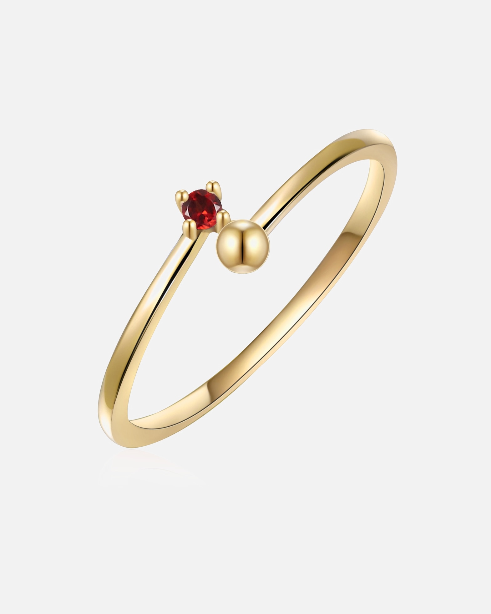 Bague for FemmeGlanzstücke MünchenBague en argent Argent sterling Grenat en Or jaune48