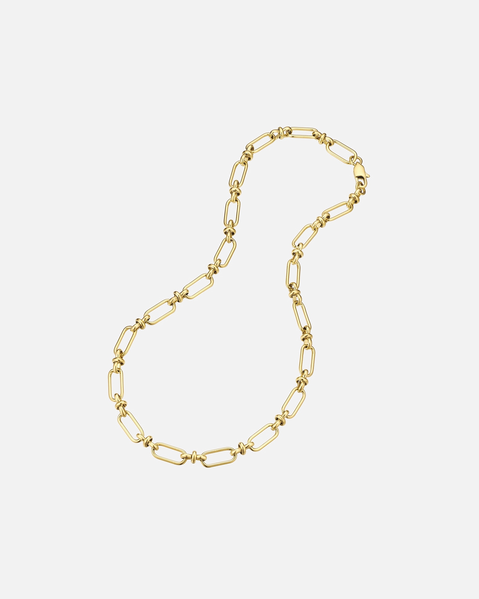 Halskette für Männlich True Rebels Halskette aus Edelstahl in gelbgold 50 cm