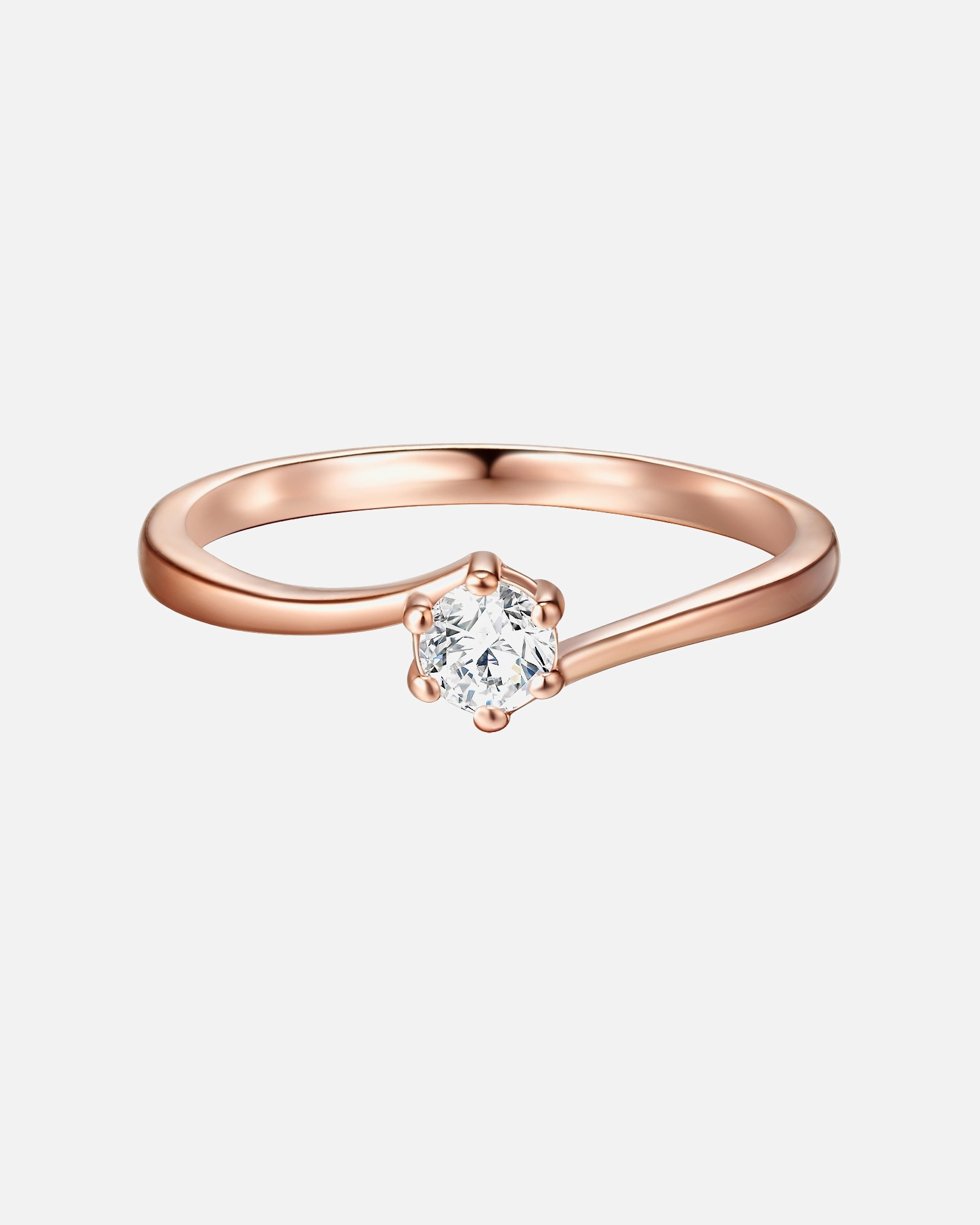 Bague for FemmeTrilaniBague en argent Argent sterling Oxyde de zirconium (CZ) en Or rose47
