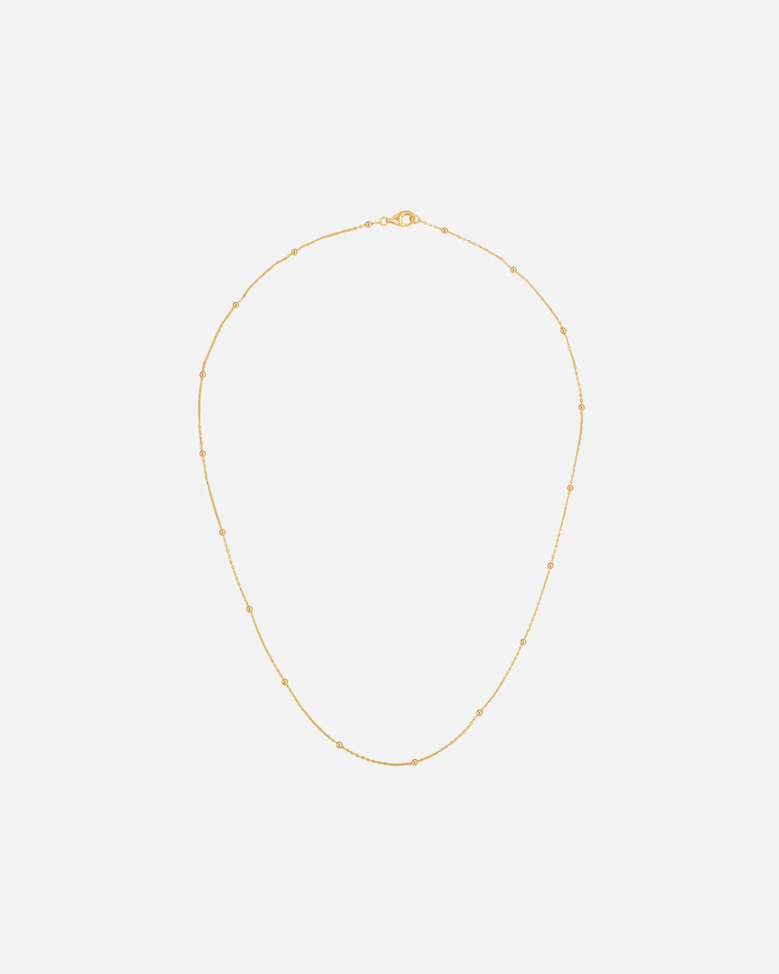 Halskette für Weiblich Rafaela Donata Halskette aus Sterling Silber in Gelbgold 42 cm