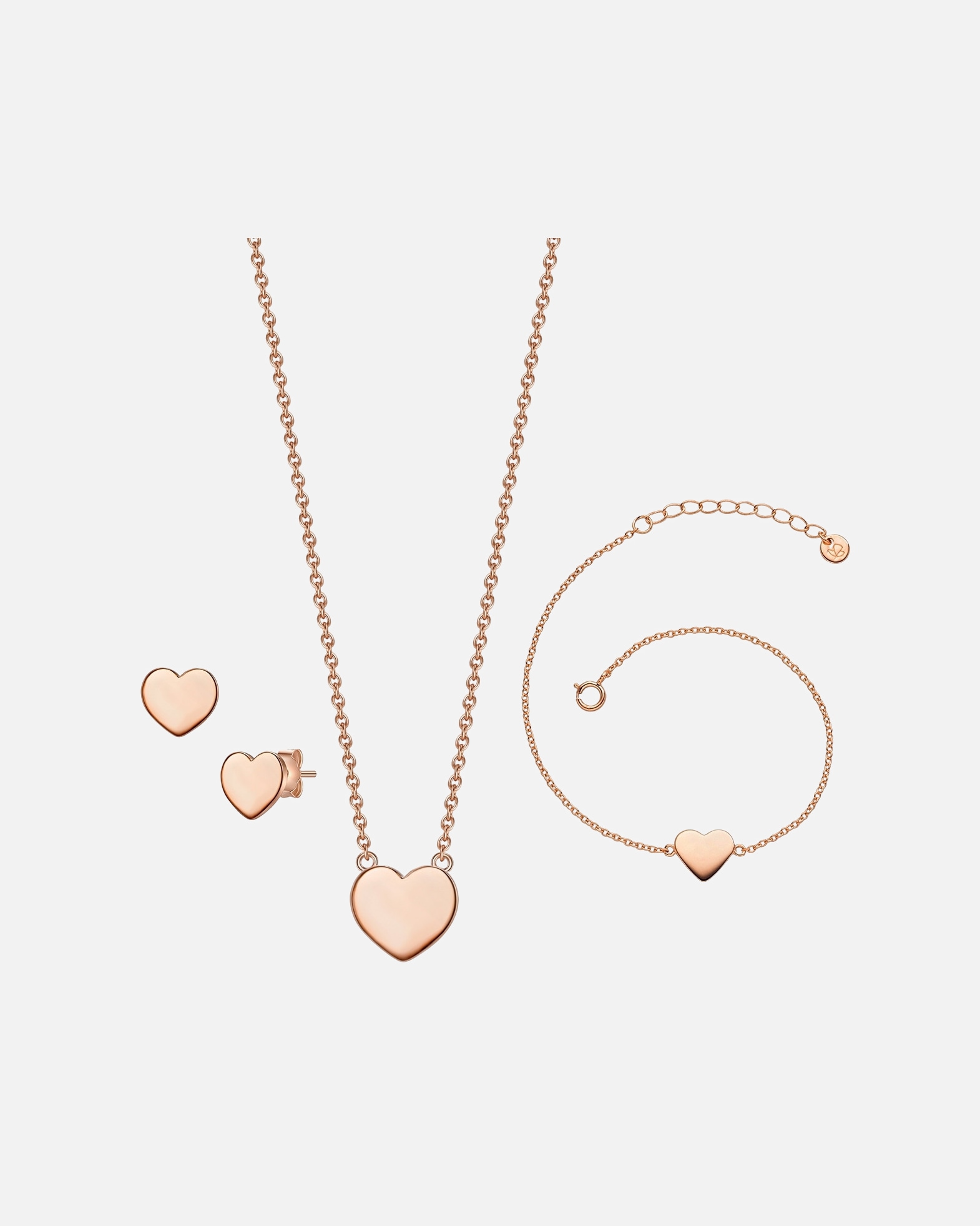 Bijoux for FemmeGlanzstücke MünchenEnsemble argent Argent sterling en Or rose11,1/9,0 mm