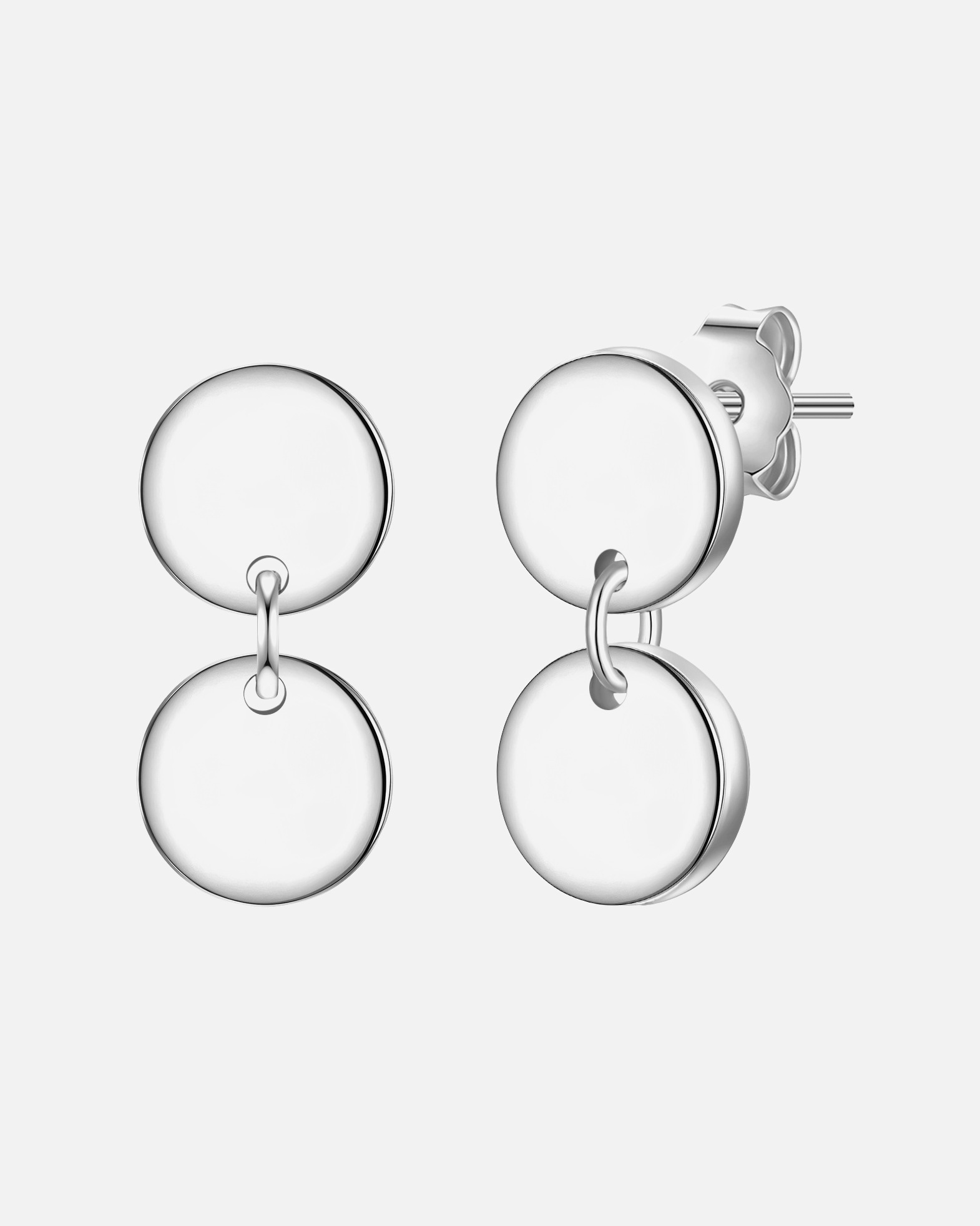 Boucle d'oreilles for FemmePuces d'oreilles en argent Cercle Argent sterling en Argent12,5 mm