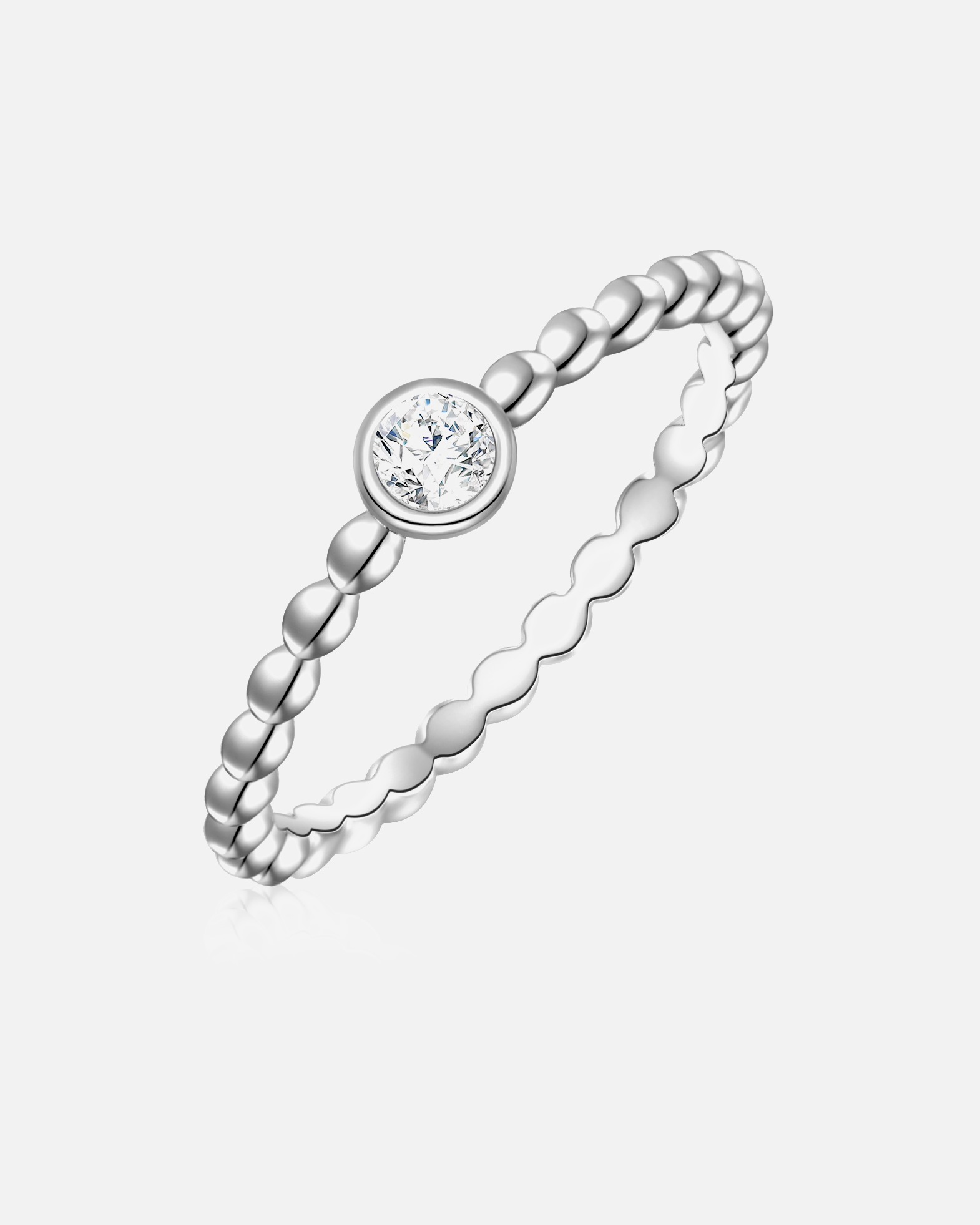 Bague for FemmeGlanzstücke MünchenBague en argent Argent sterling Oxyde de zirconium (CZ) en Argent60