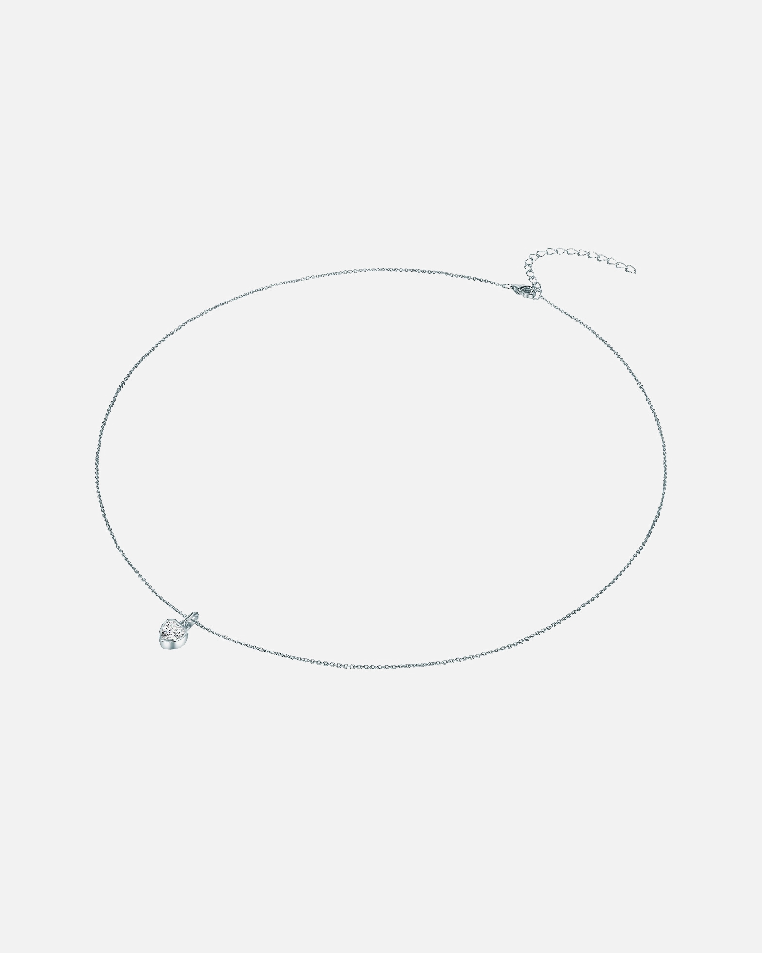Collier for FemmeRafaela DonataCollier en argent Coeur Argent sterling Oxyde de zirconium (CZ) en Argent45 cm + 5 cm