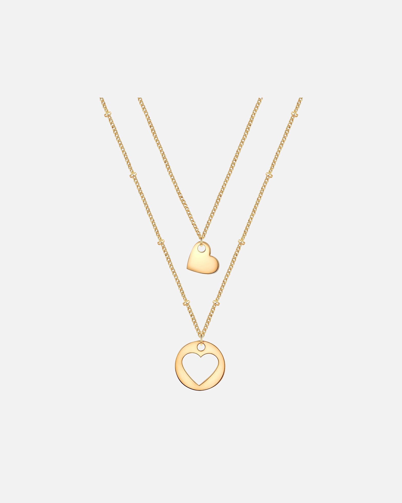 Collier for FemmeCollier en acier inoxydé Coeur Acier inoxydable en Or jaune40,0/45,0 cm Basiskette + 5,0 cm Verläng