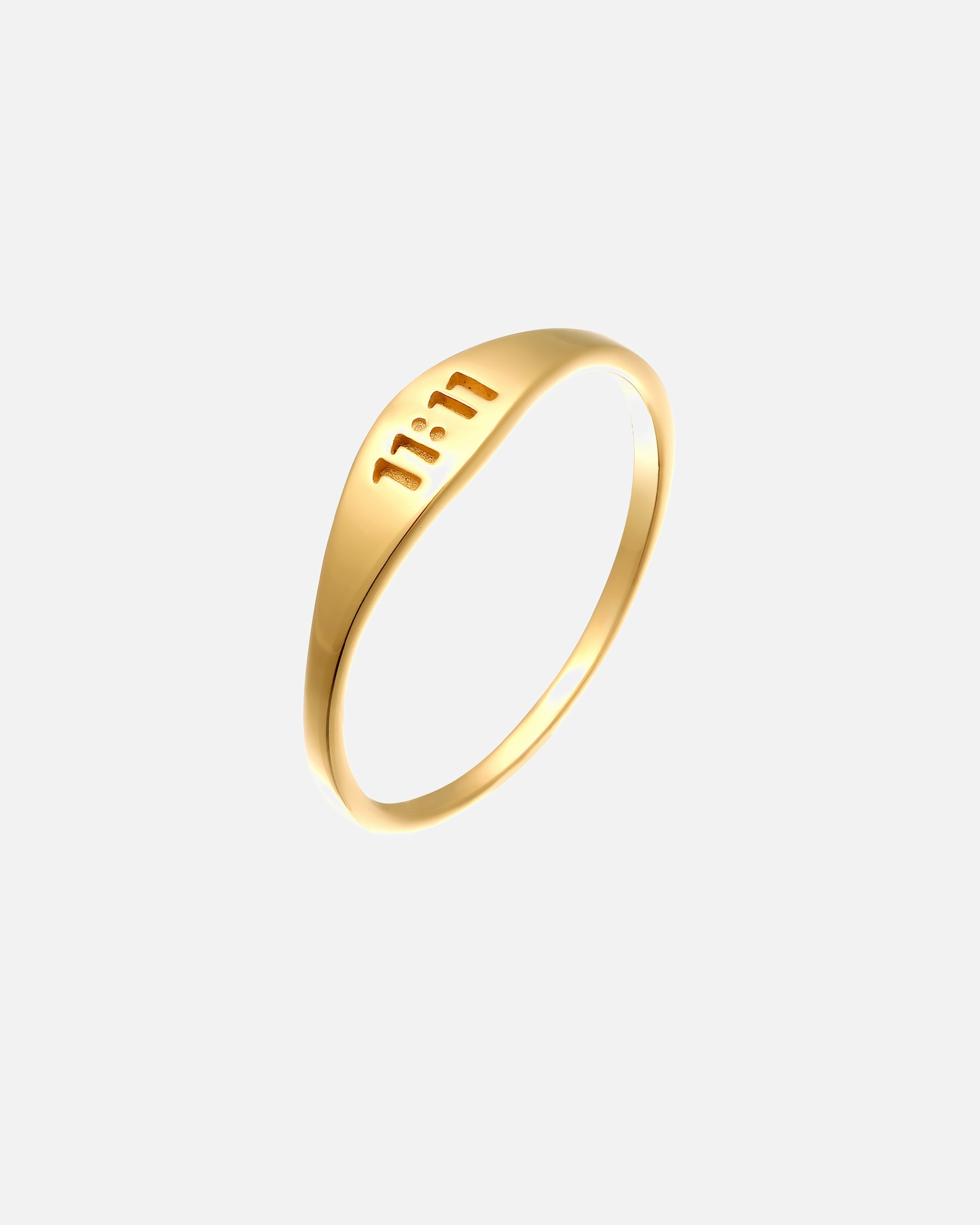 Ring für Weiblich Elli Siegelring Zahl 11:11 925 Sterling Silber 56