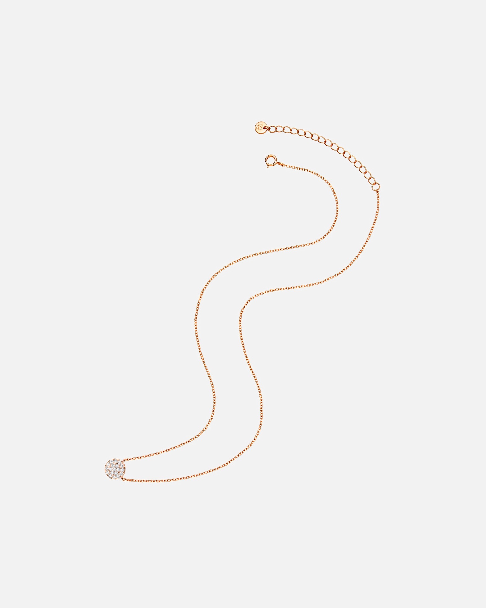 Collier for FemmeGlanzstücke MünchenCollier en argent Argent sterling Oxyde de zirconium (CZ) en Or rose40,0 cm Basiskette + 5,0 cm Verlängerung