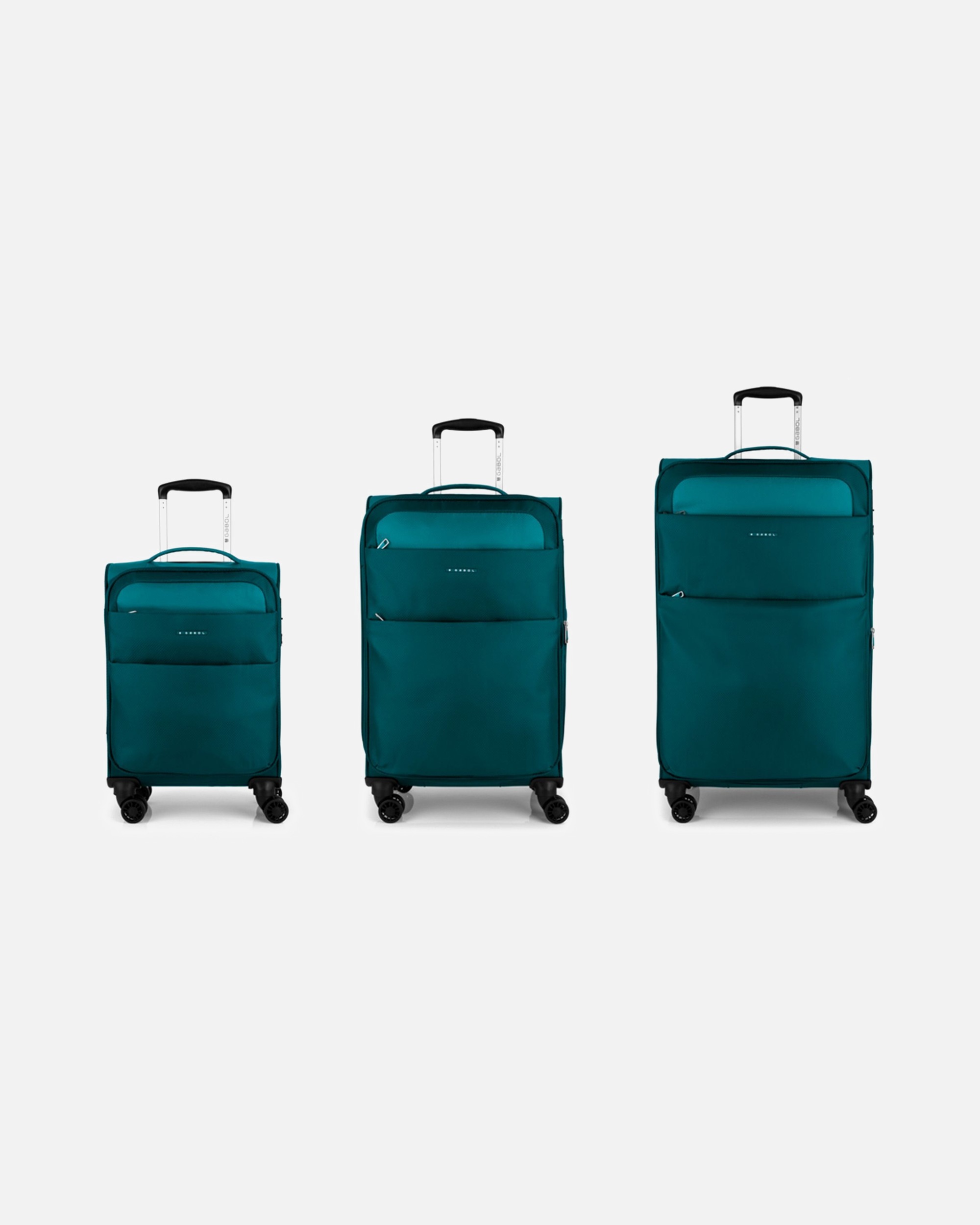 Valise for HommeGabolCloud 4 roulettes Set de valises 3 pièces avec soufflet d'extensionturquesa