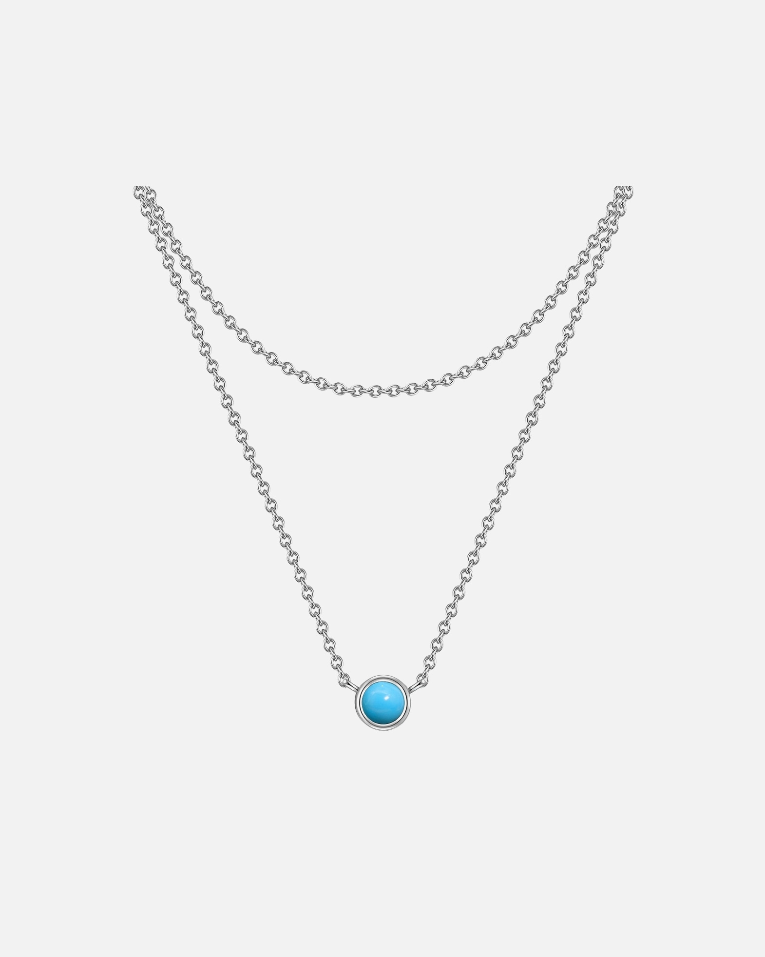 Collier for FemmeGlanzstücke MünchenCollier en argent Argent sterling Turquoise reconstituée en Argent42,0/36,0 cm Basiskette + 5,0 cm Verläng