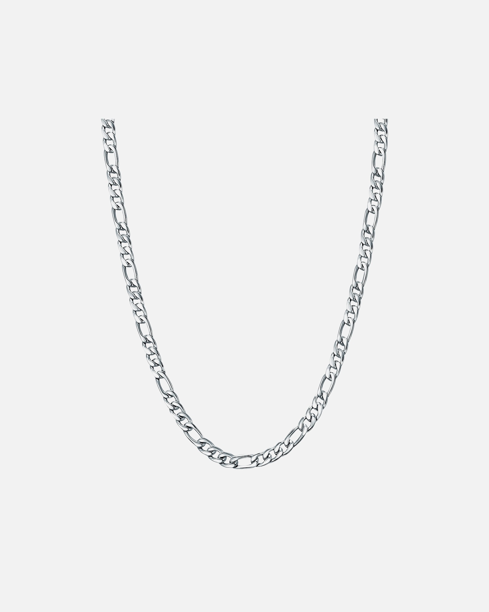 Collier for HommeCollier en acier inoxydé Acier inoxydable en Argent55 cm