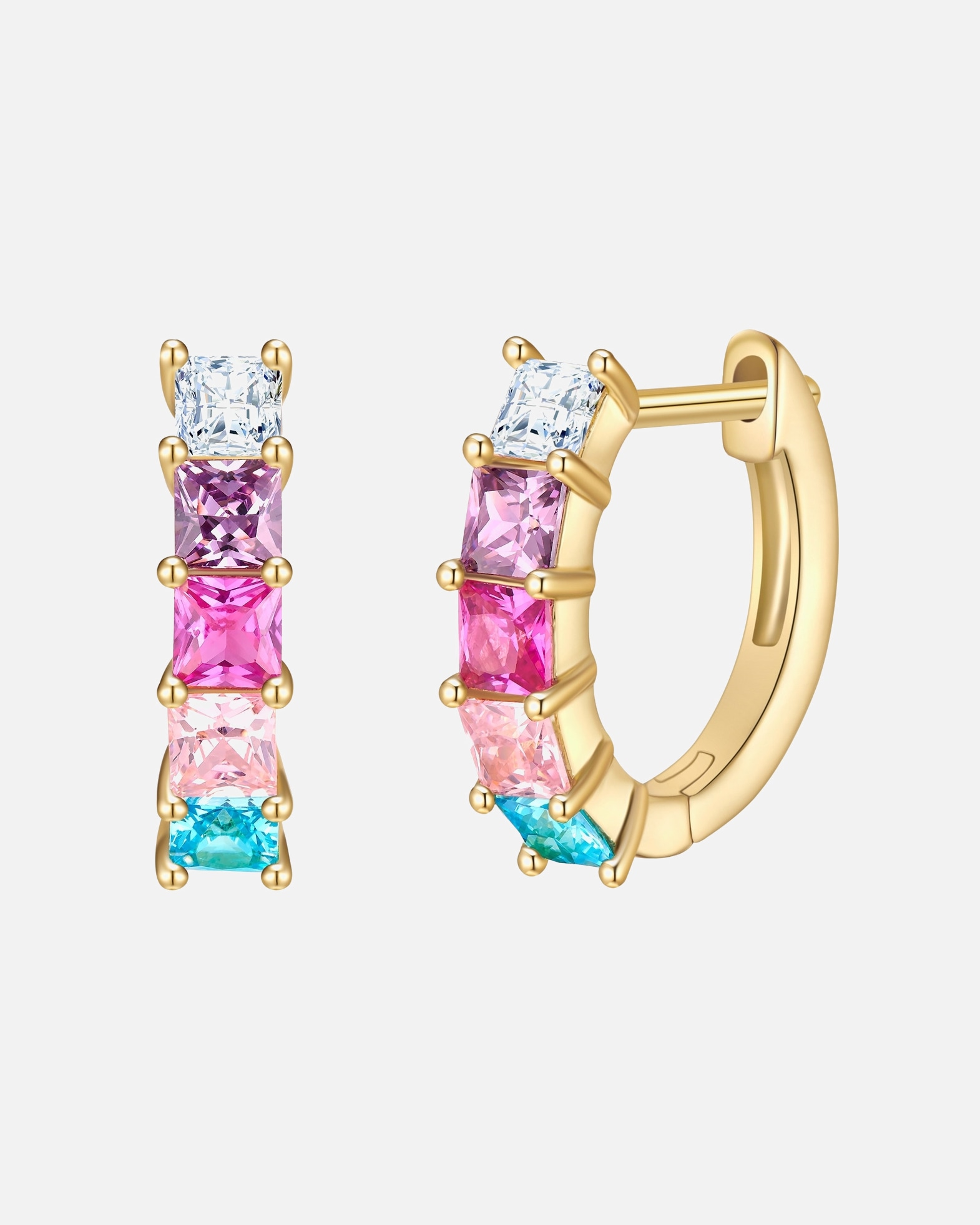 Créoles for FemmeYokoamiiCréoles en laiton doré avec zirconium15,4 mm