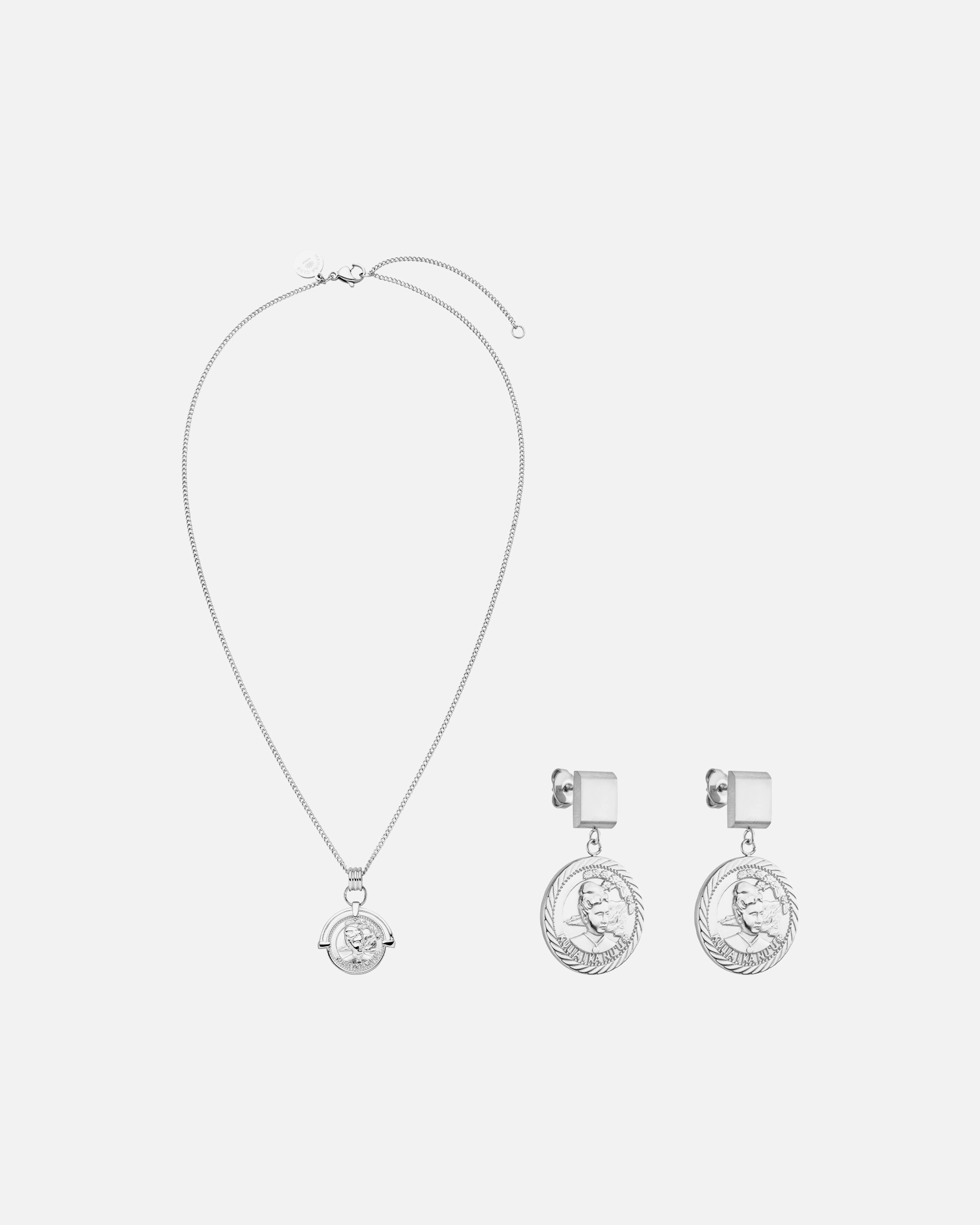 Parure de bijoux for FemmePureleiMahina Club Lei Edition Ensemble de bijoux 100% acier inoxydableArgent