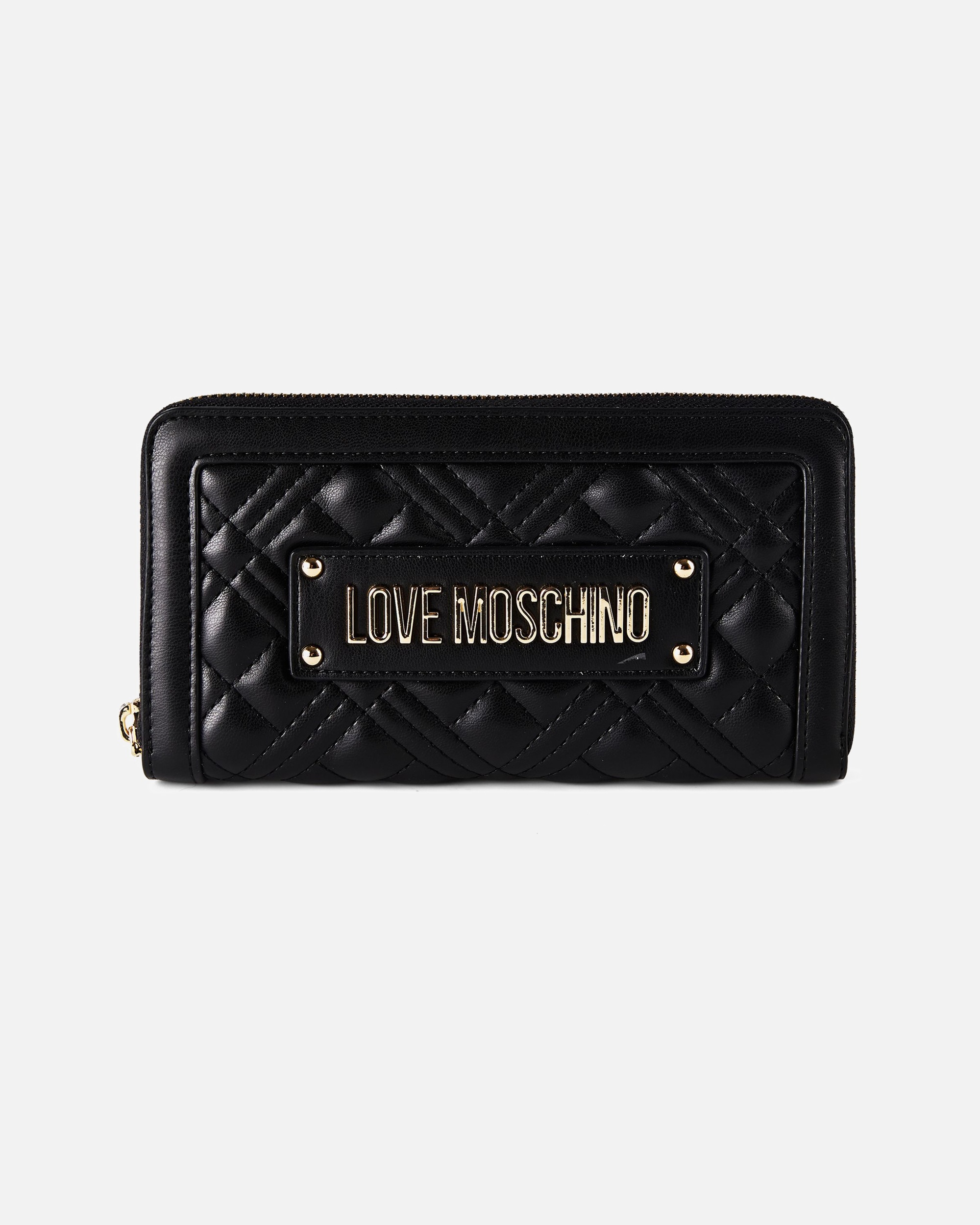 Portemonnaie für Weiblich Love Moschino Quilted Damengeldbörse black