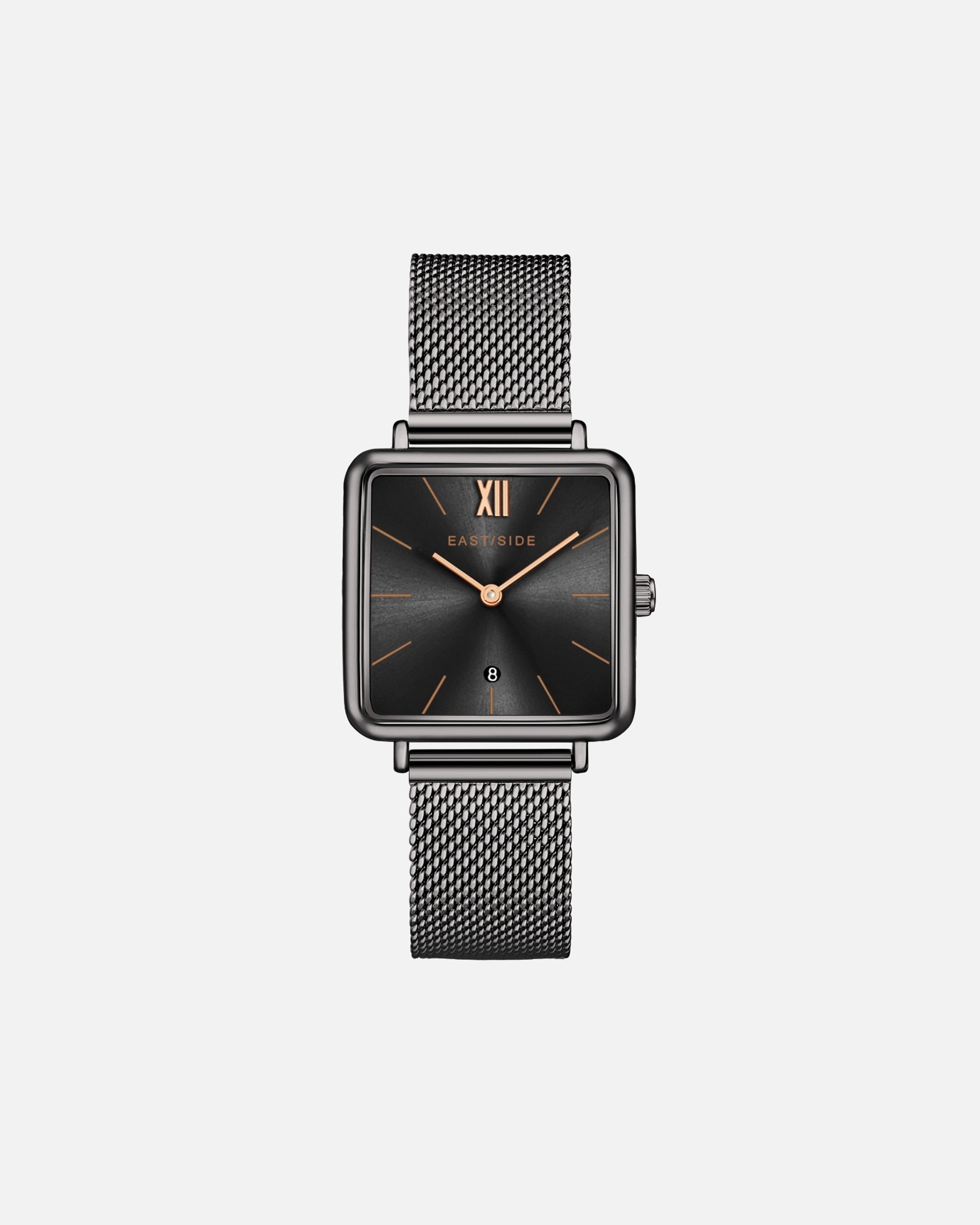 Uhr für Weiblich Quarzuhr Grand in Anthrazit Edelstahl in Anthrazit 37,6 mm