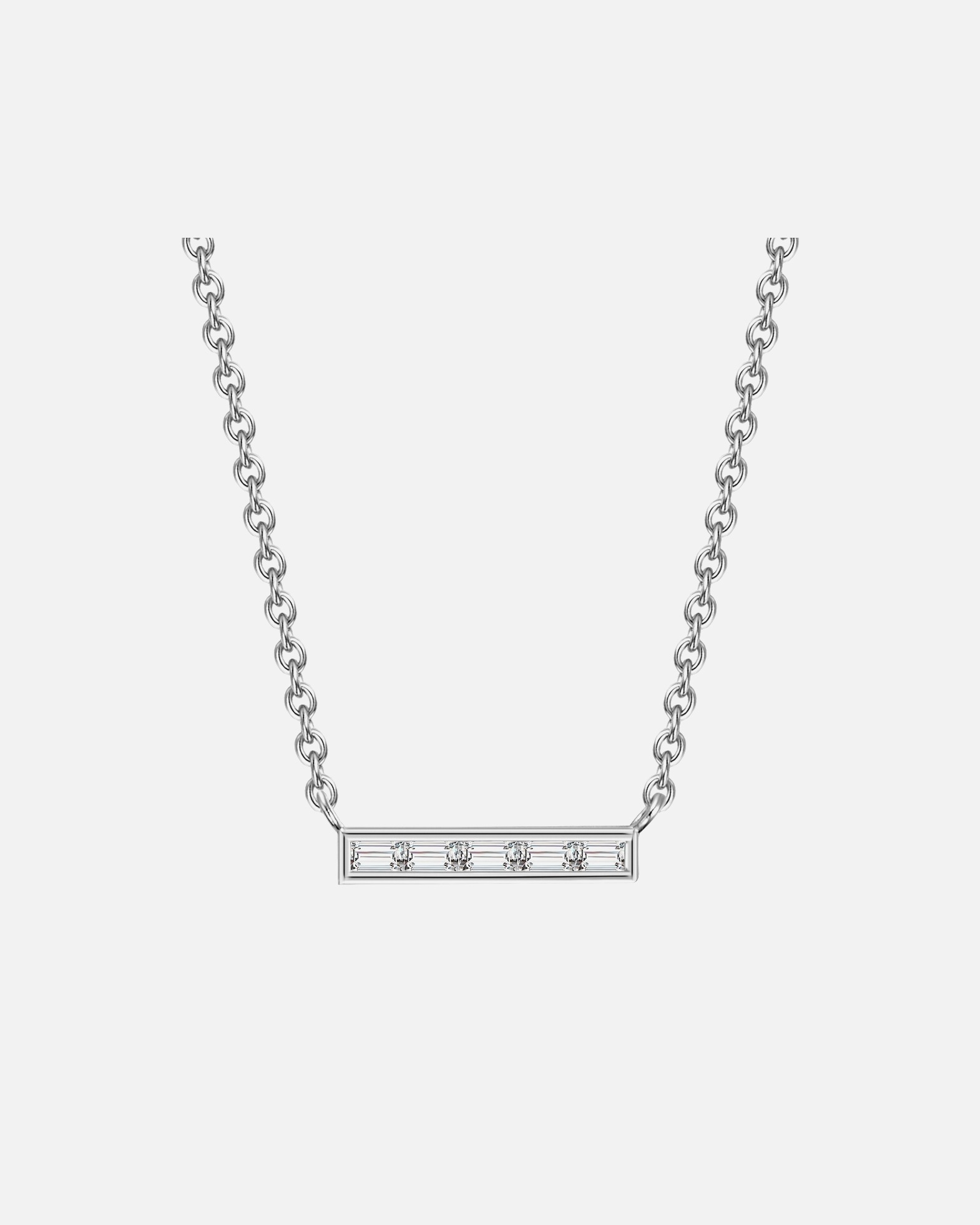 Collier for FemmeCollier en argent Argent sterling Oxyde de zirconium (CZ) en Argent40,0 cm Basiskette + 5,0 cm Verlängerung