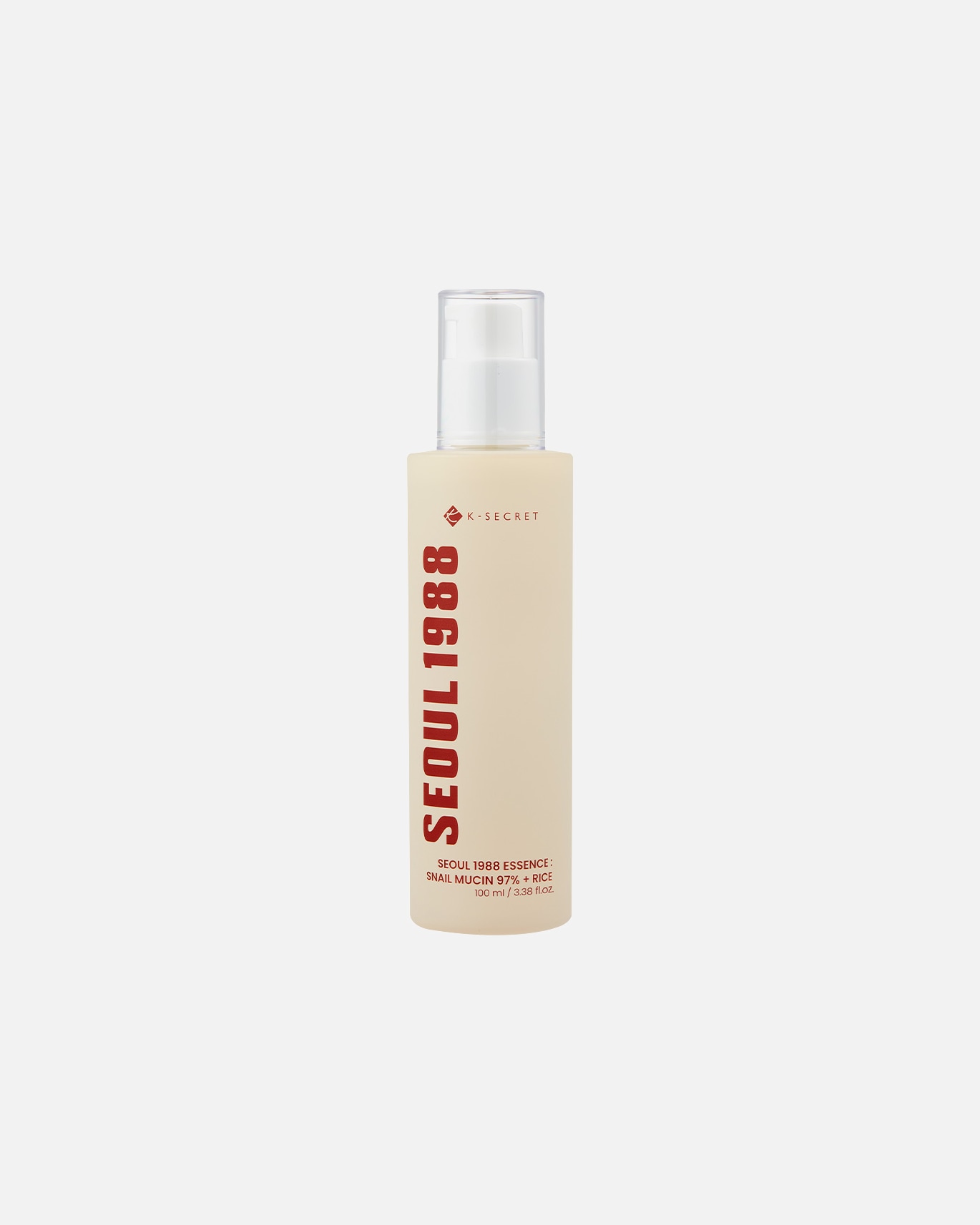 Sérum hydratant for UnisexeK-SECRETSeoul 1988 Essence: Snail Mucin 97% + Rice100ml