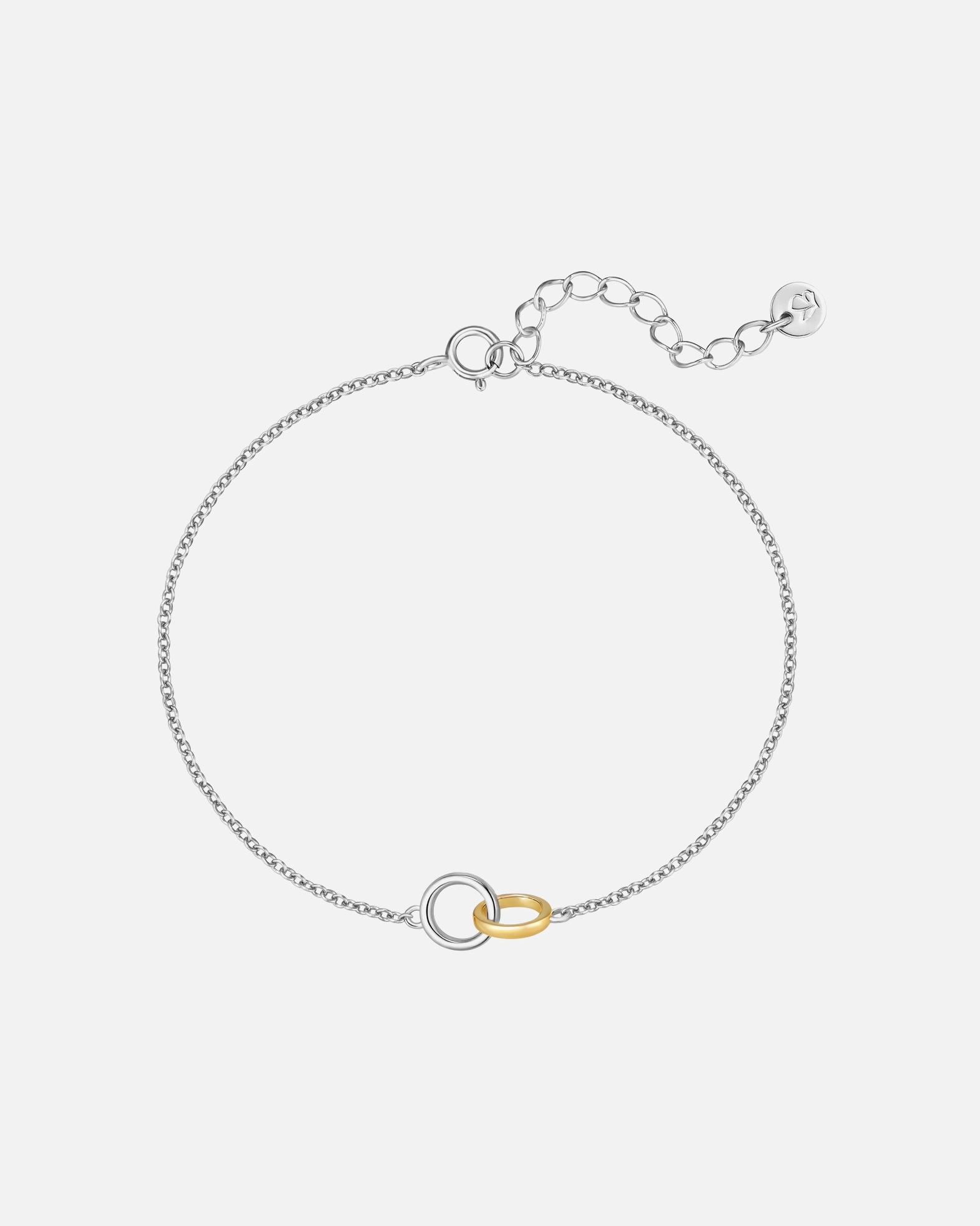 Bracelet for FemmeBracelet en argent sterling dans argent/or jaune17,0 cm Basislänge + 3,0 cm Verlängerung