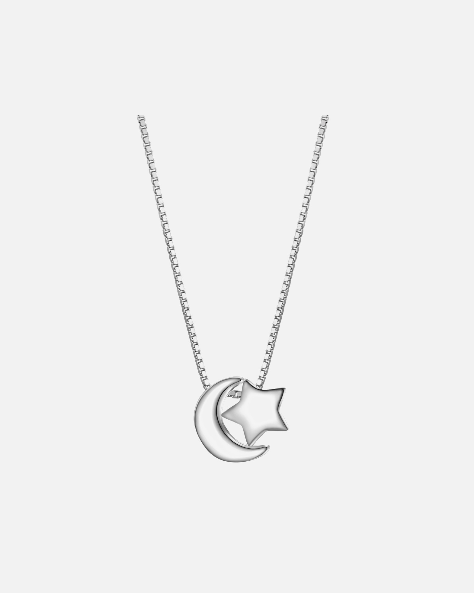 Collier for FemmeCollier lune/étoile en argent sterling en argent40,0 cm Basiskette + 5,0 cm Verlängerung