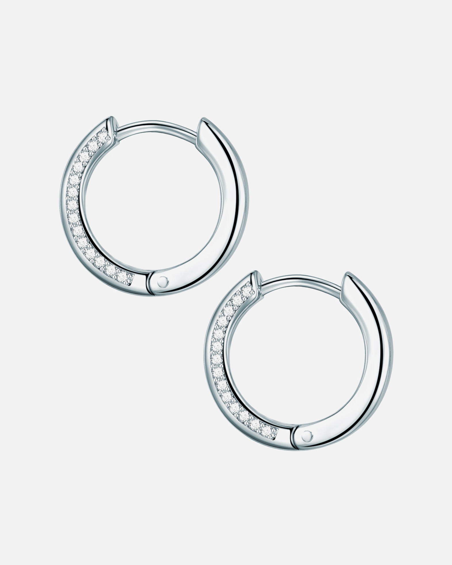 Créoles for FemmeRafaela DonataCréoles en argent Argent sterling Oxyde de zirconium (CZ) en Argent15,6 mm