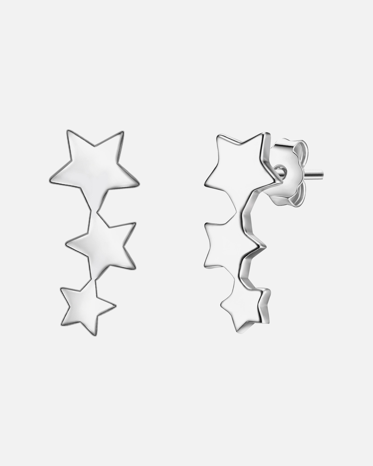 Boucle d'oreilles for FemmeGlanzstücke MünchenPuces d'oreilles en argent Étoiles Argent sterling en Argent12,9 mm