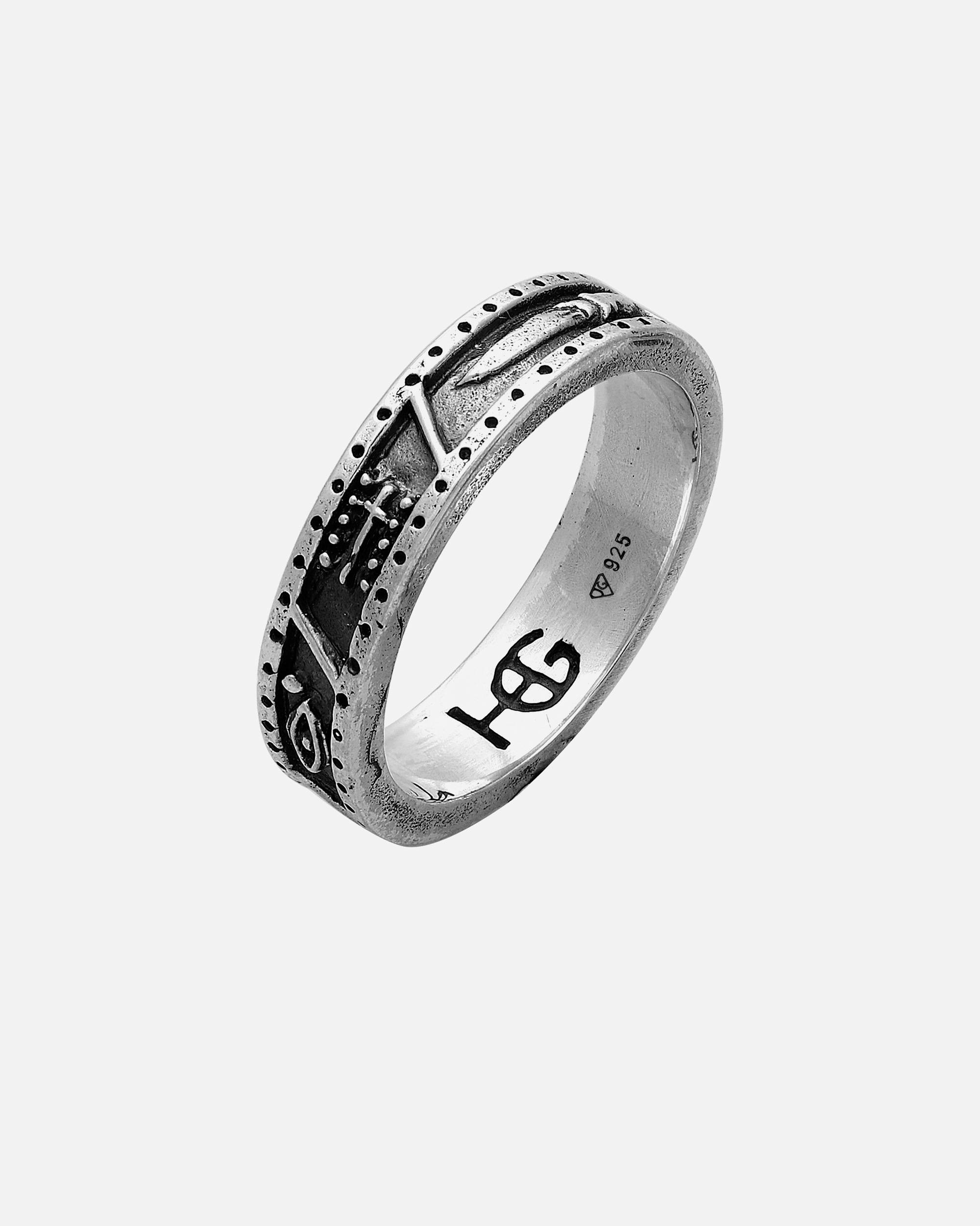 Ring für Männlich Haze & Glory Default Brand Line Bandring - Foresight 925 Silber 56