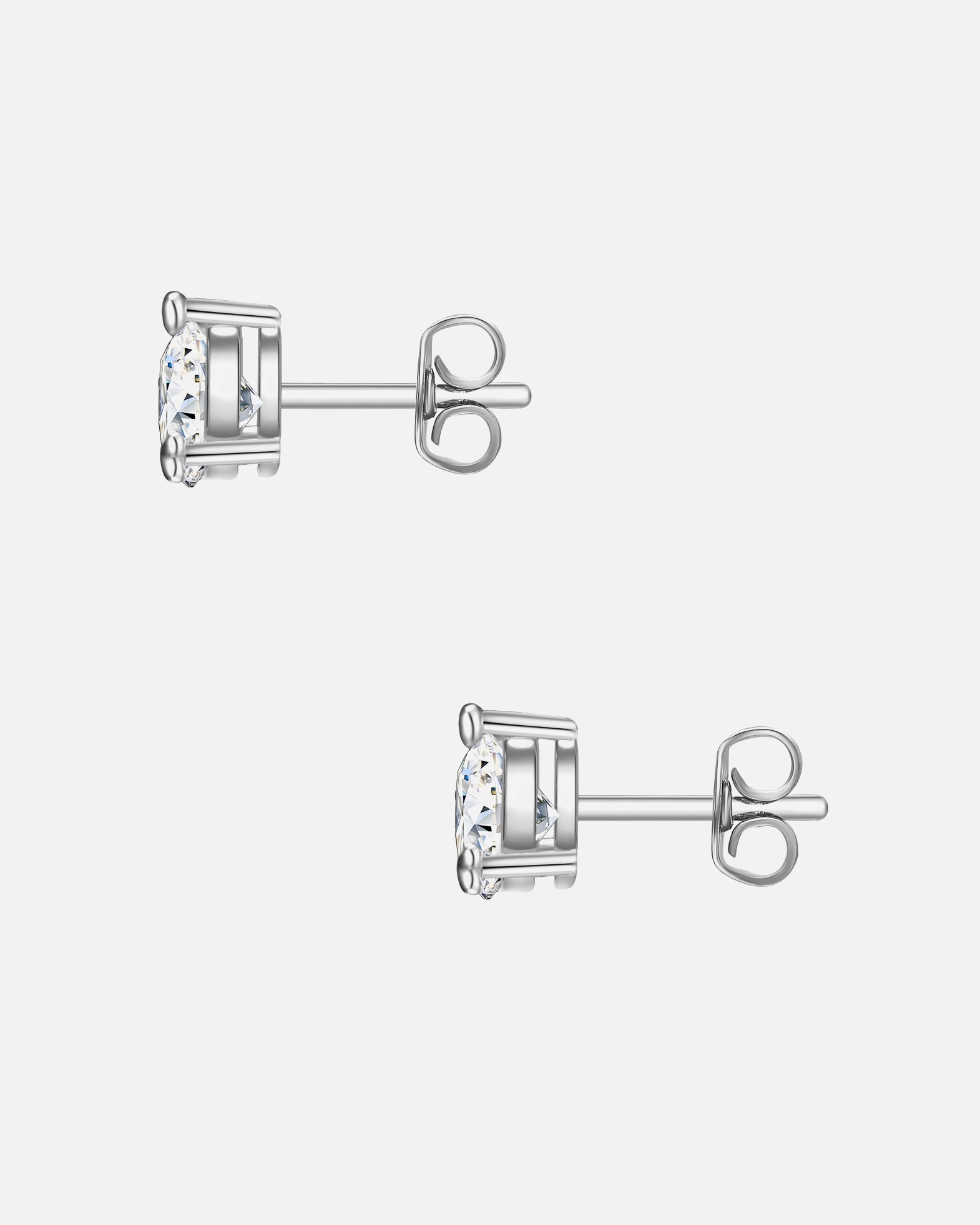 Boucle d'oreilles for FemmeGlanzstücke MünchenPuces d'oreilles en argent Coeur Argent sterling Oxyde de zirconium (CZ) en Argent6,9 mm