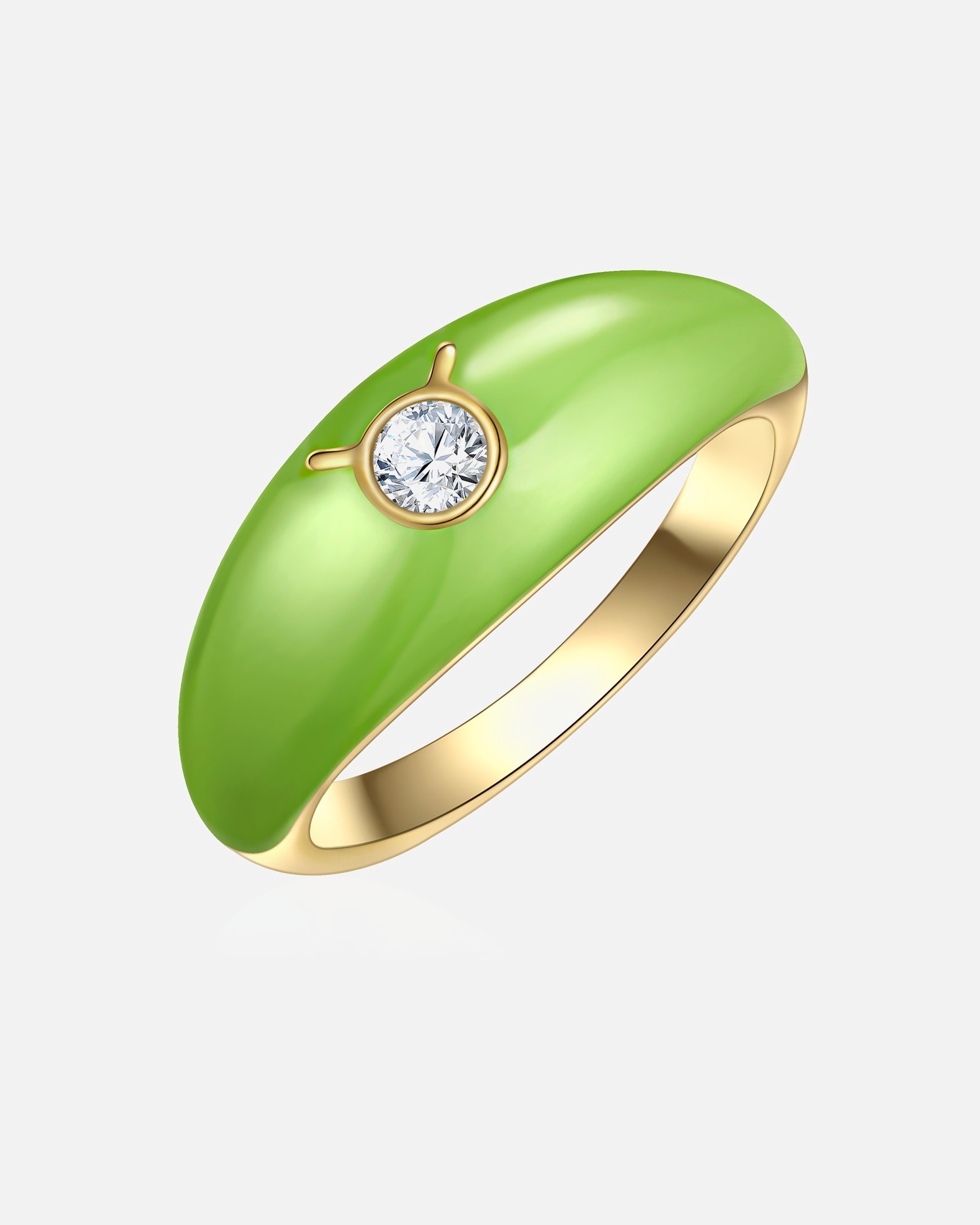 Bague for FemmeGlanzstücke MünchenBague Zodiaque Taureau en Argent sterling en Or jaune60