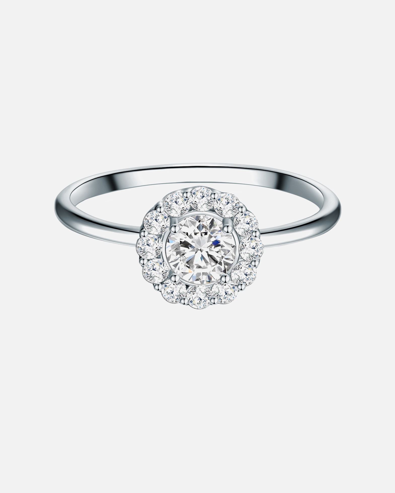 Ring für Weiblich Trilani Ring Sterling Silber Zirkonia in Silber 50