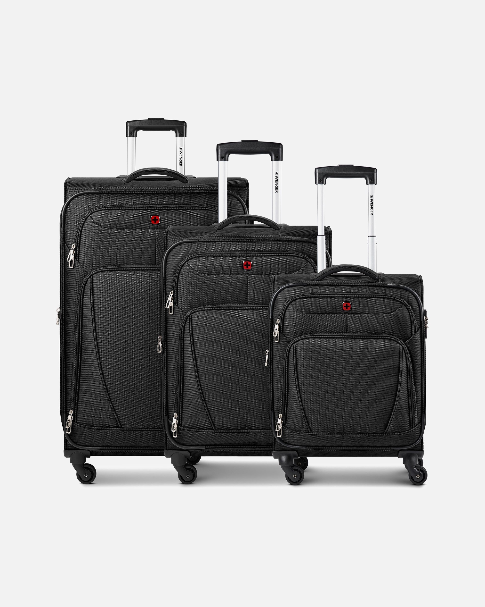 Valise for HommeWengerBeaumont 4 roulettes Set de valises 3 pièces avec soufflet d'extensionblack