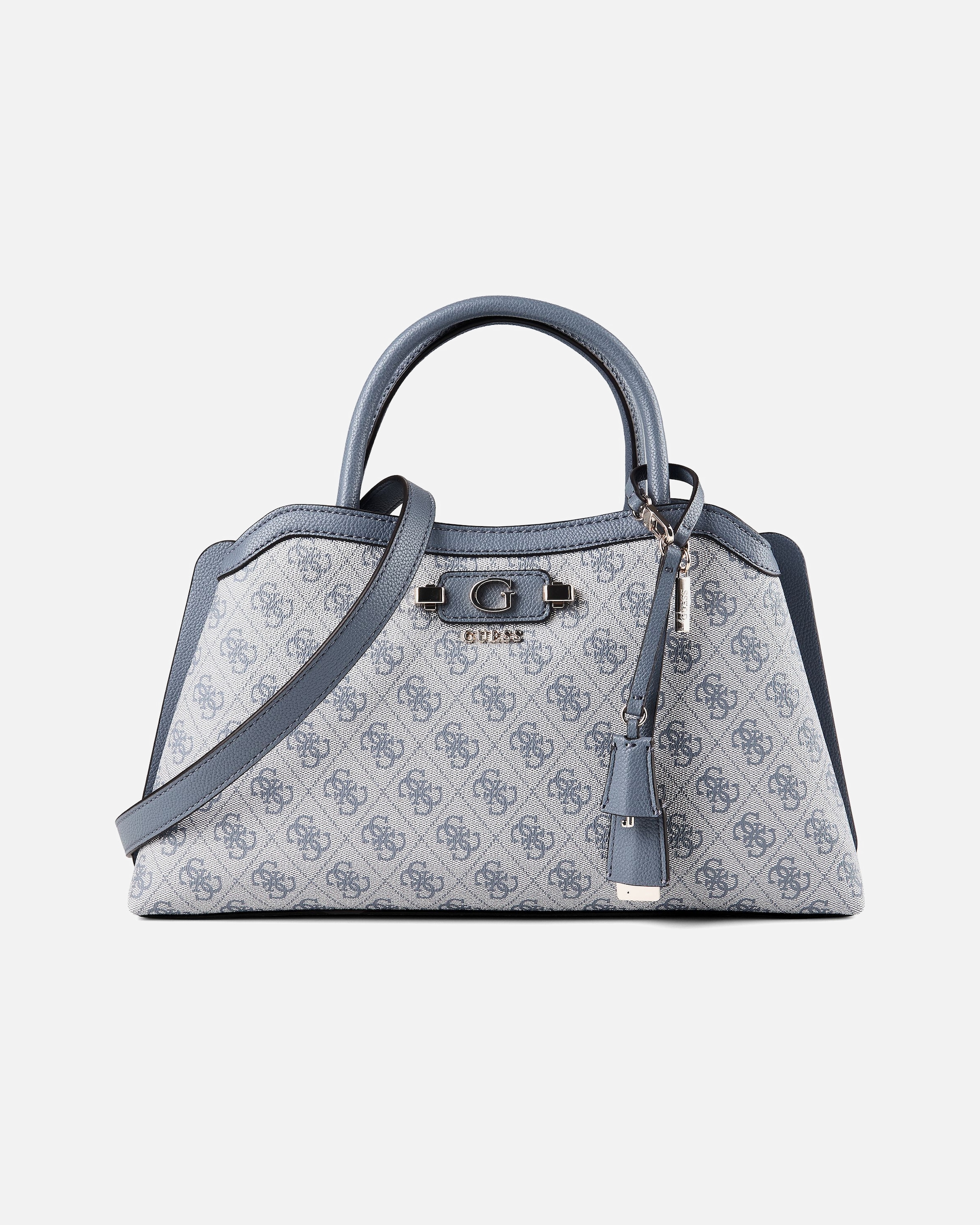Handtasche für Weiblich Guess Lindsey Henkeltasche slate logo
