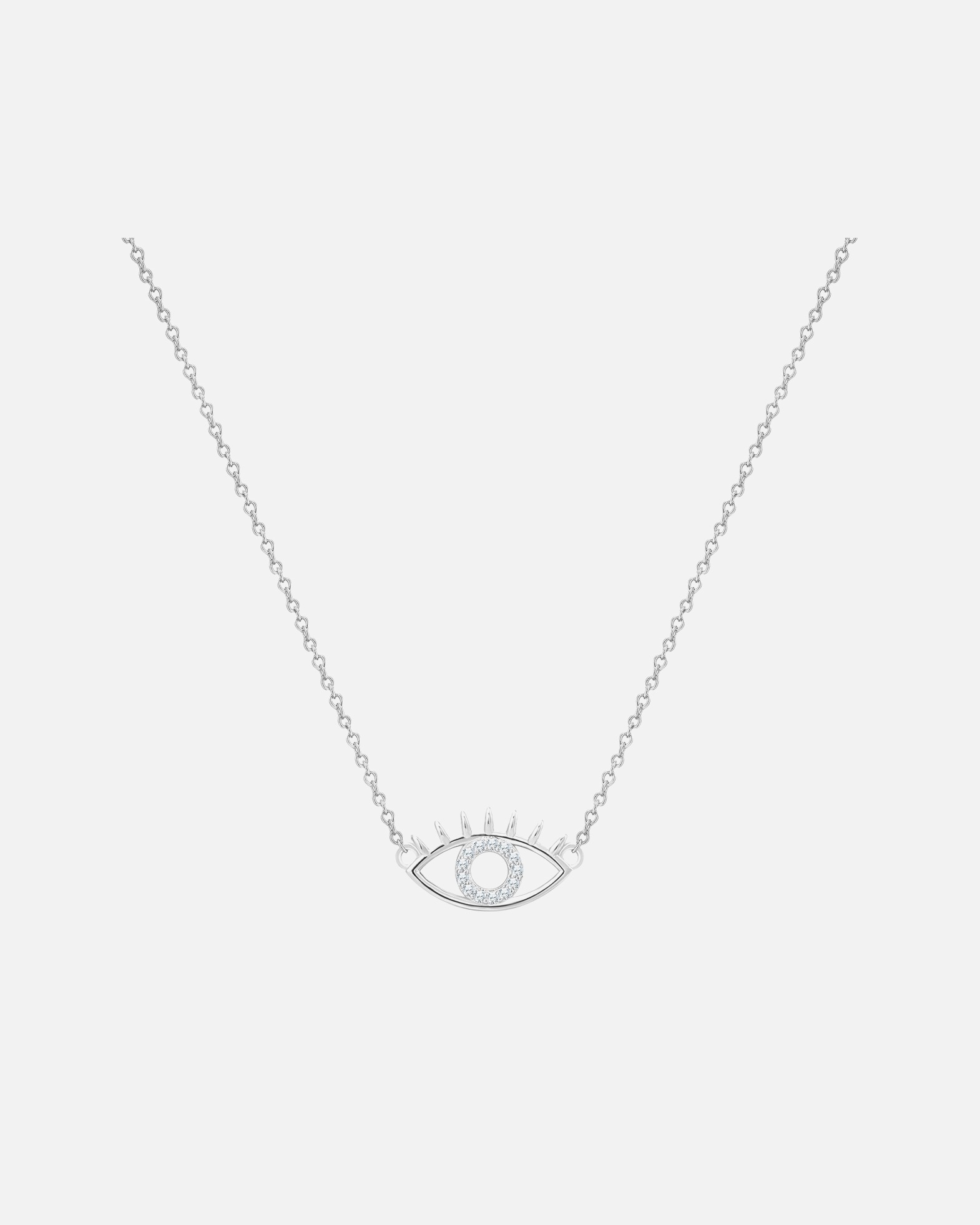 Collier for FemmeChaîne Œil omniscient en Argent sterling en Argent40,0 cm Basiskette + 5,0 cm Verlängerung