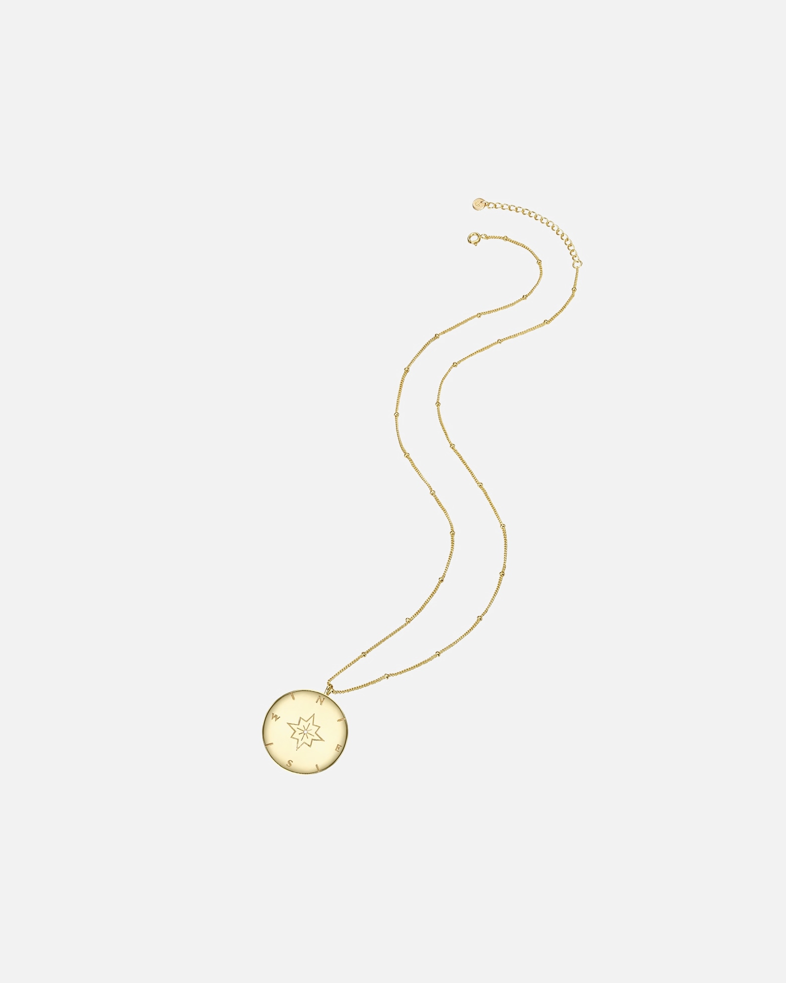 Collier for FemmeGlanzstücke MünchenCollier en argent Boussole Argent sterling en Argent50,0 cm Basiskette + 5,0 cm Verlängerung