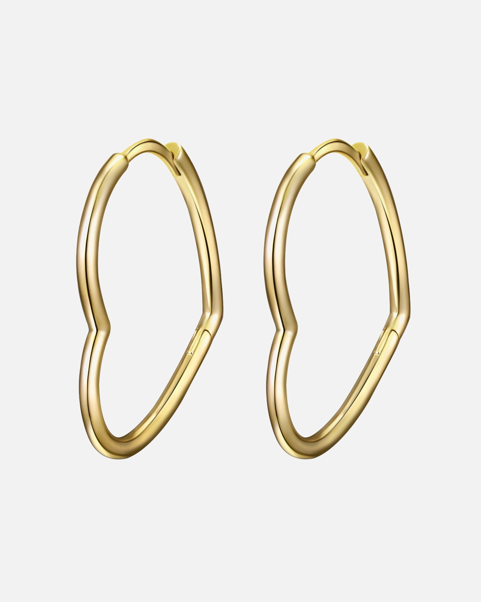 Créoles for FemmeBoucles d´oreilles Coeur en Laiton en Or jaune30,5 mm