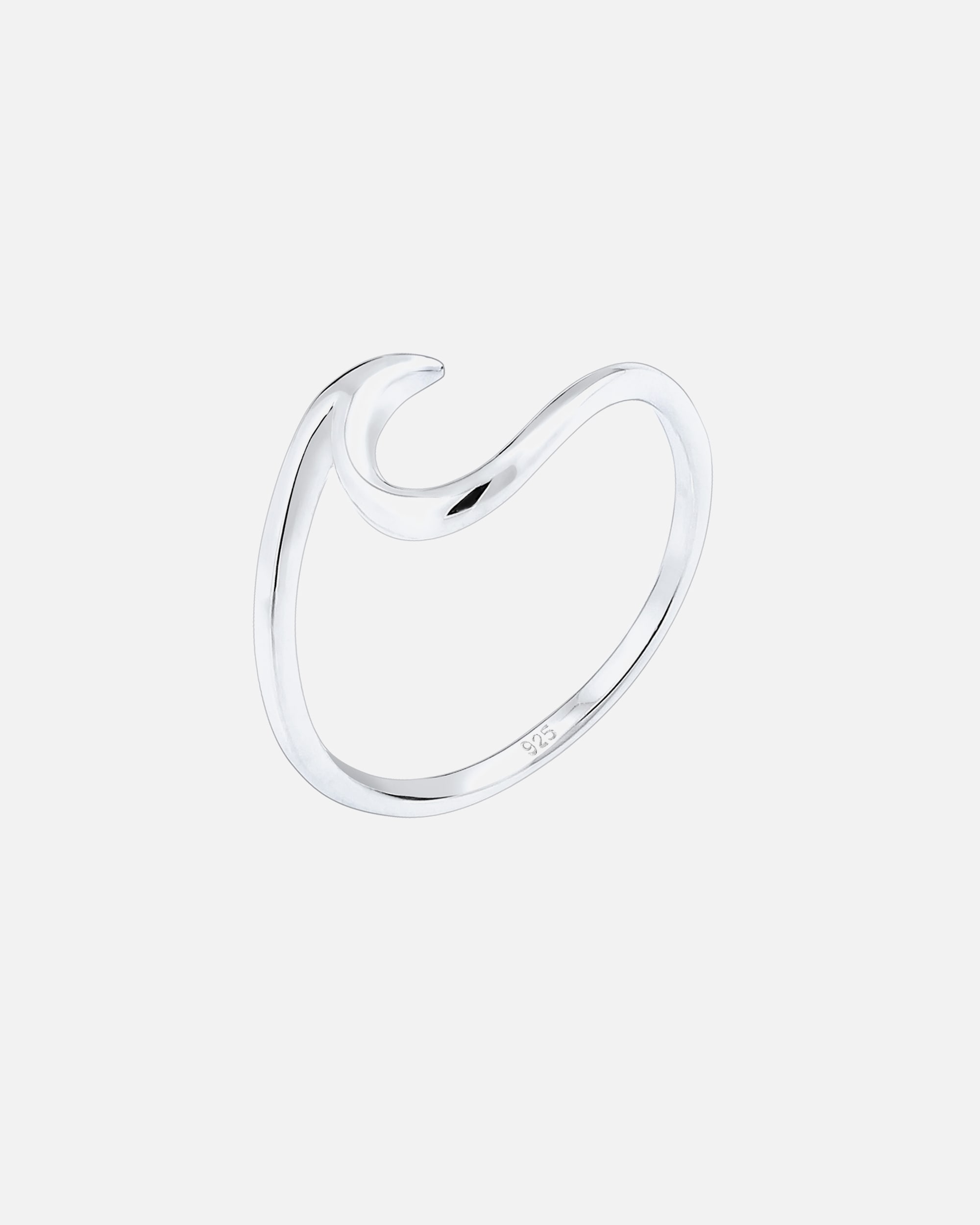 Ring für Weiblich Elli Wellen Wave Strand Trend 925 Sterling Silber 50