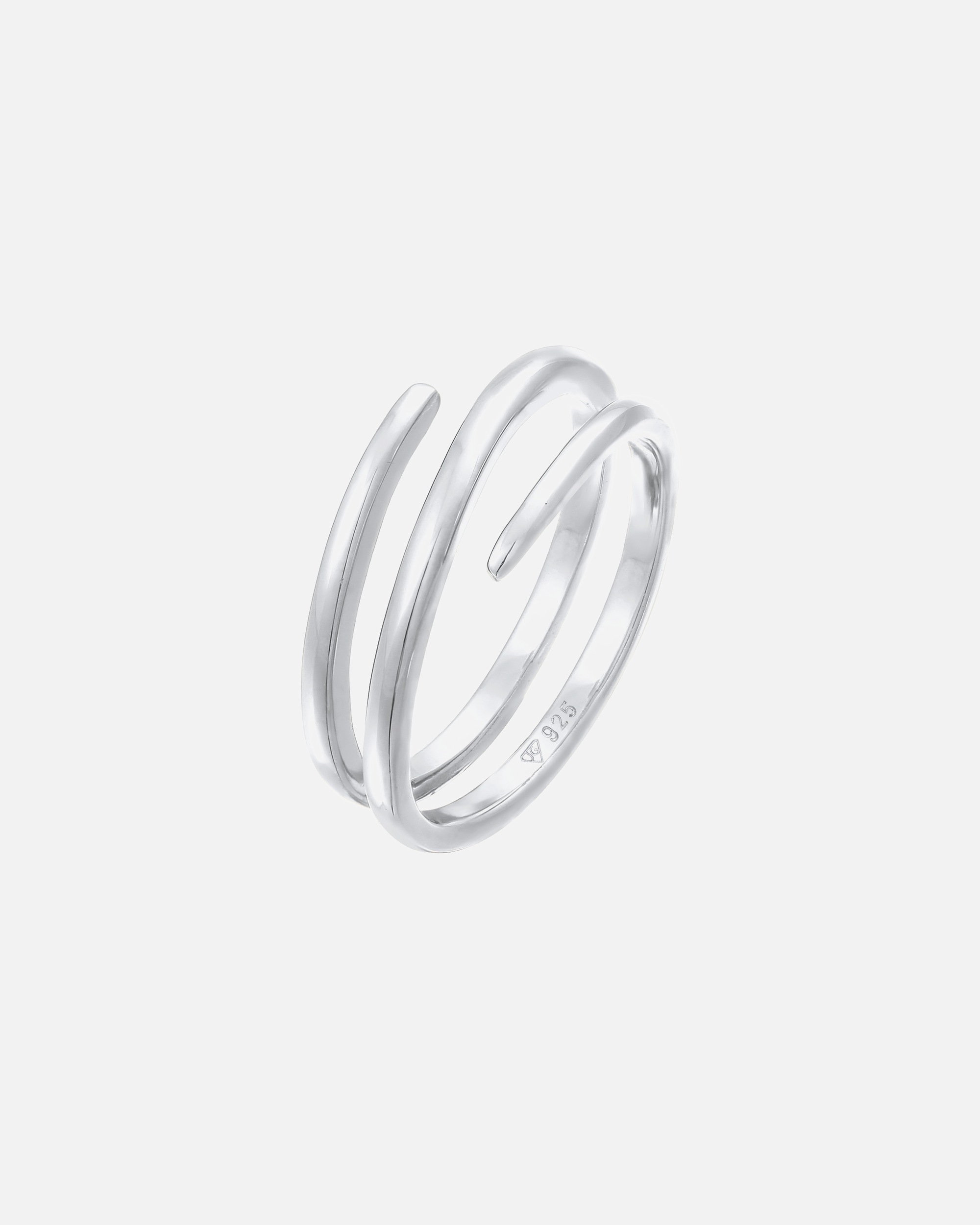 Ring für Weiblich Elli Wickelring Statement Filigran 925 Silber 46