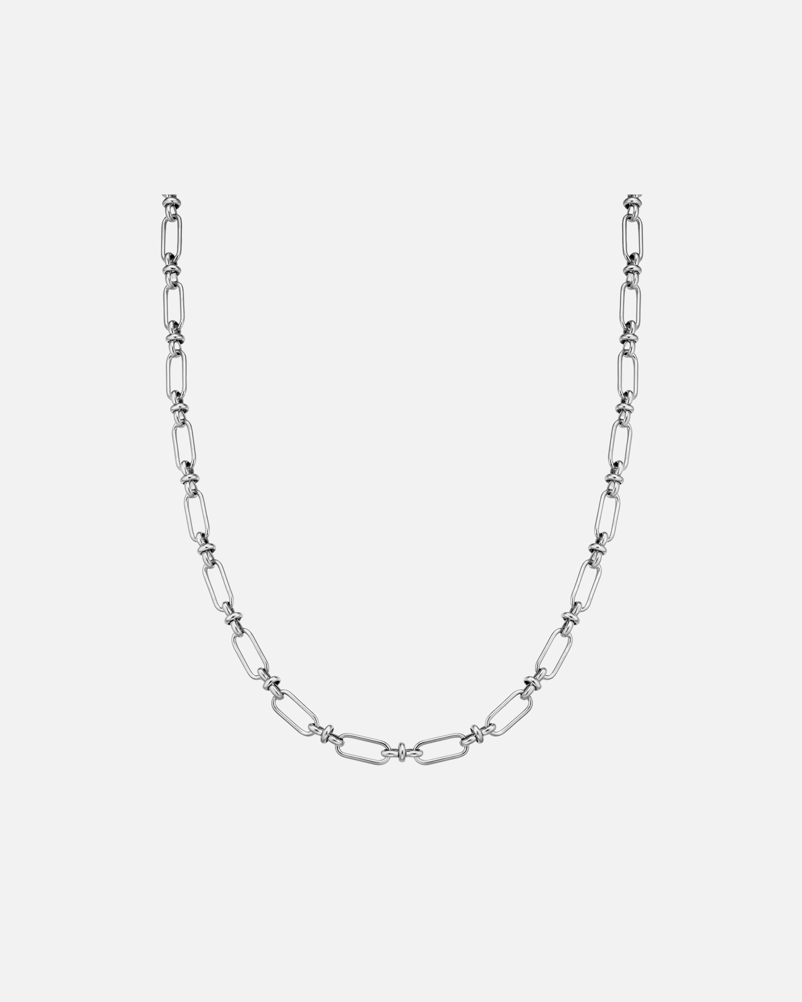 Collier for HommeCollier en acier inoxydable en argent50 cm
